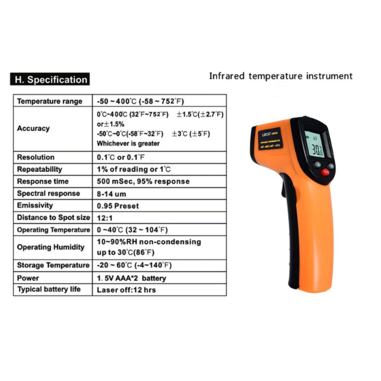 TOOL | GM320 INFRARED THERMOMETER