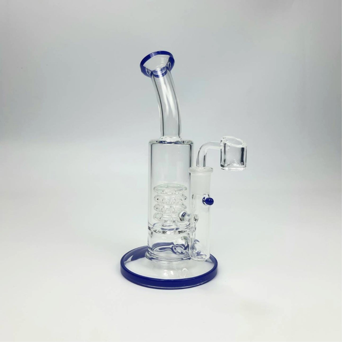 GLASS BONG | BENT NECK BONG 8 INCH WITH 4 TIER MATRIX PERCOLATOR