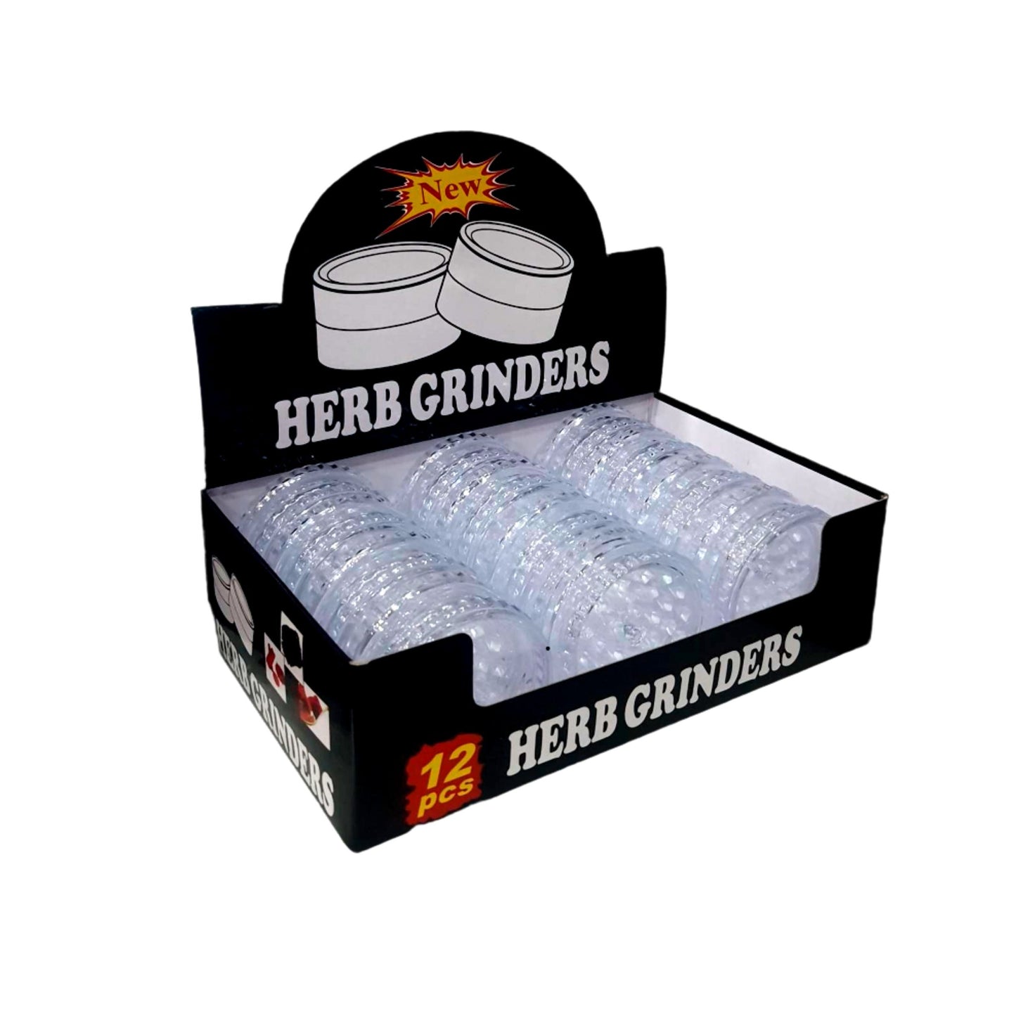 GRINDER | ACRYLIC GRINDER 3 LAYERS DIAMETER 60MM CLEAR