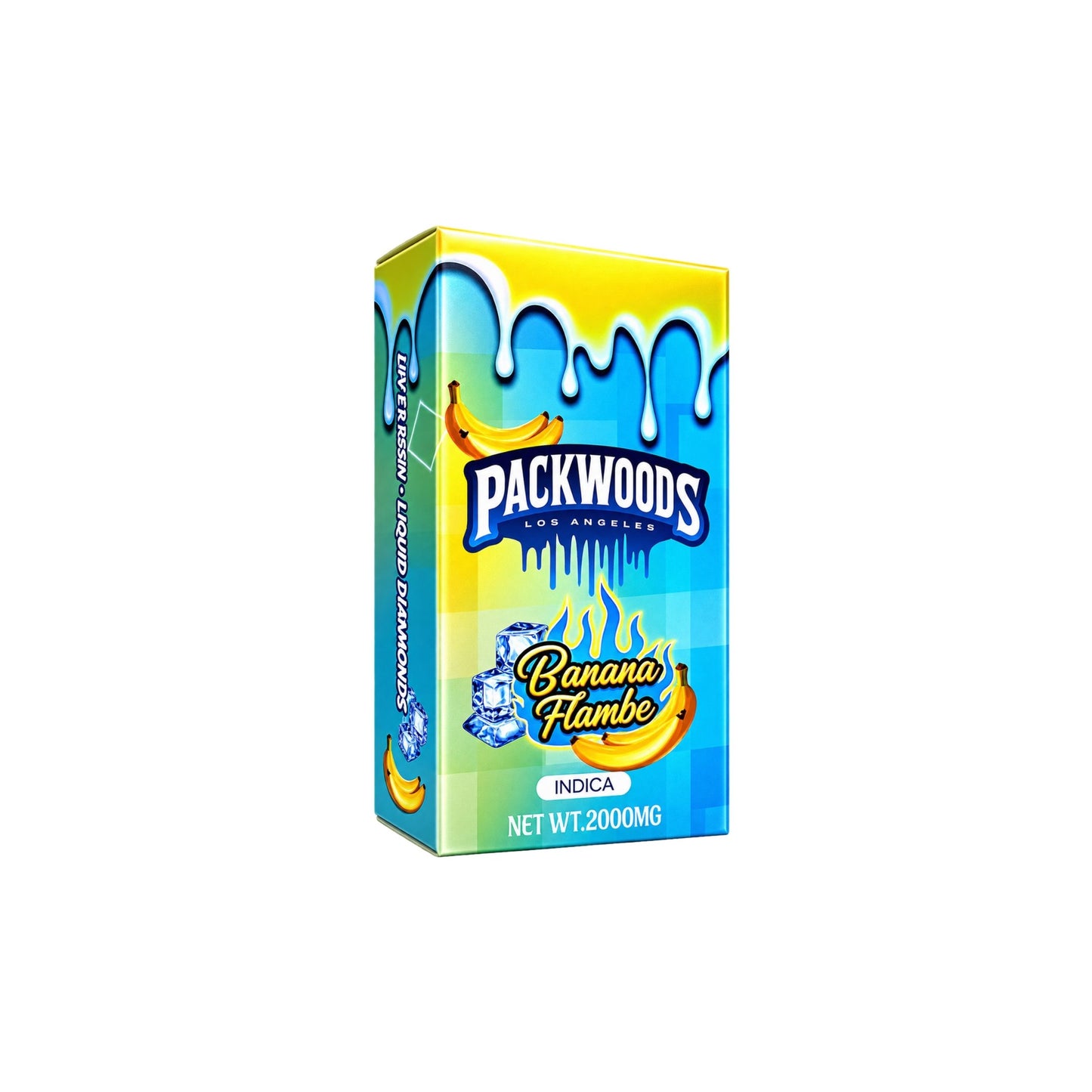 PACKWOODS - LIVE RESIN + LIQUID DIAMONDS 2.0ML | BANANA FLAMBE : INDICA