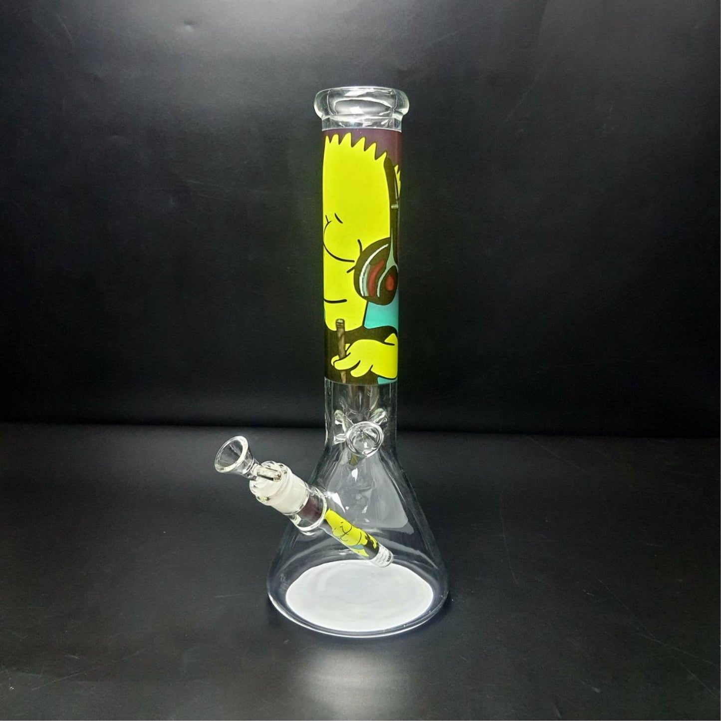 Glass Bong | HAPPY BEAKER HIG BART SIMPSONS 14 INCH