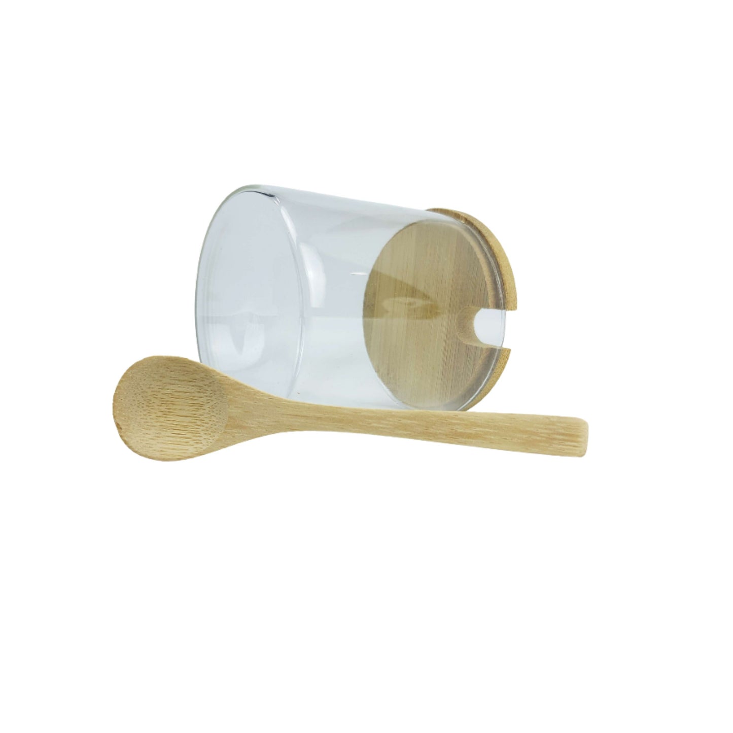 GLASS JAR | WEED JAR + WOODEN SPOON FOR CANNABISHARDWARE STATION