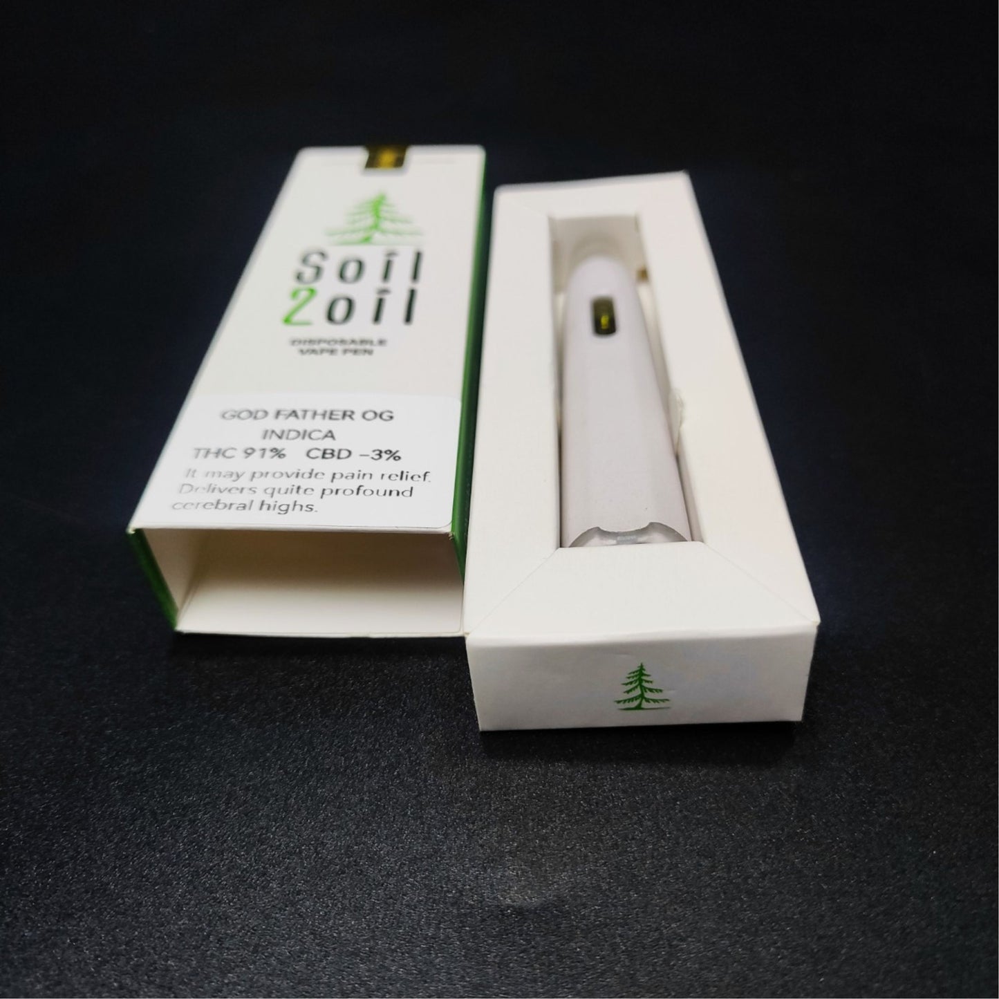 SOIL 2 OIL DISPOSABLE VAPE PEN 1ML. | GOD FATHER OD