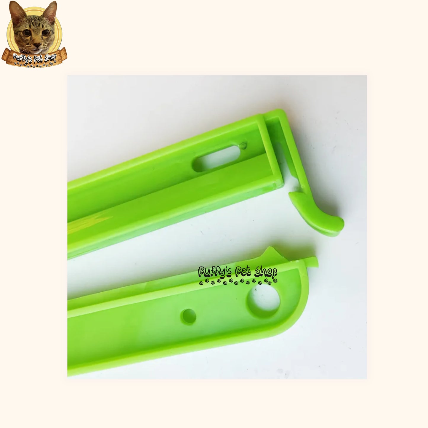 Puffy's Pet Shop | Pet food bag lock clip คลิปล็อคปากถุงอาหารสัตว์เลี้ยง ขนาด 4  × 26.4 ซม