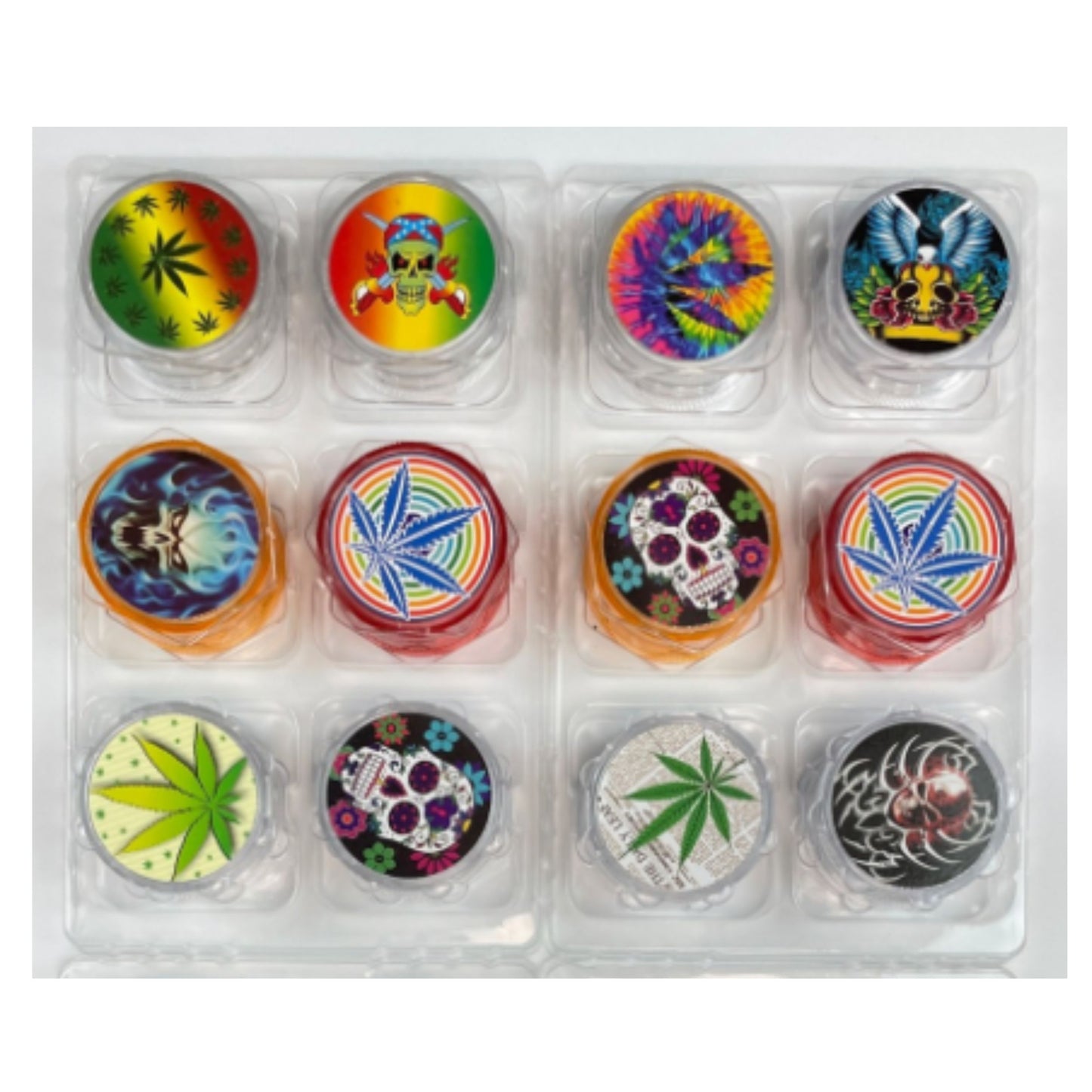 GRINDER | ACRYLIC RANDOM GRINDER 4 LAYERS 60 MM | BOX (12 PCS/BOX)