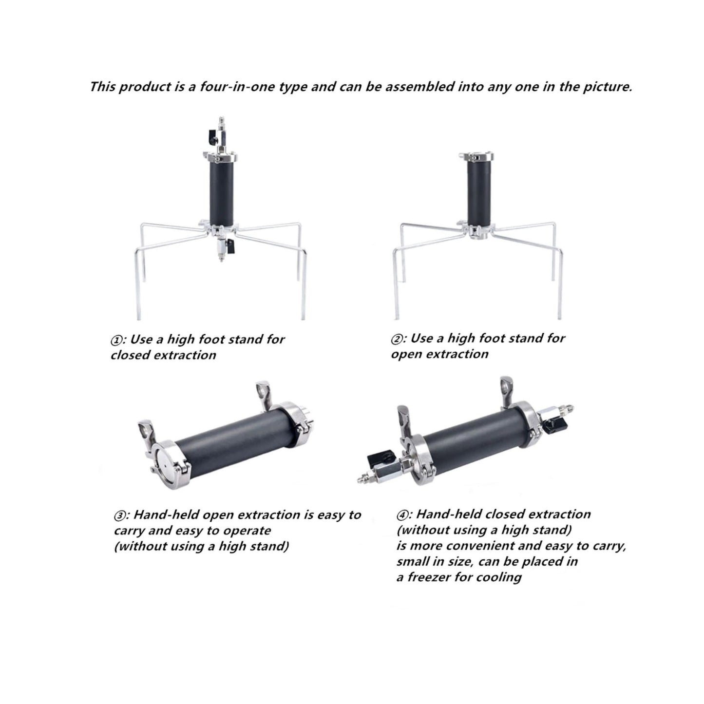 EXTRACTION TOOLS | 4 IN 1 90G TUBE BHO EXTRACTOR