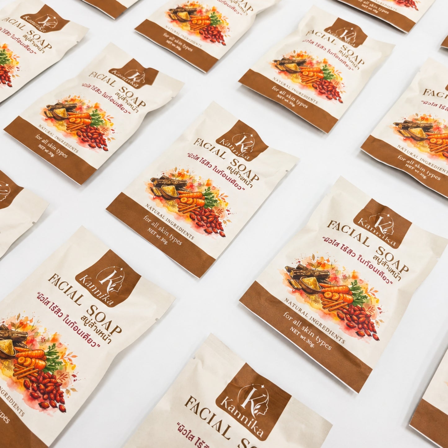 Kannika Facial Soap สบู่ล้างหน้า ผิวใส ไร้สิว ในก้อนเดียว