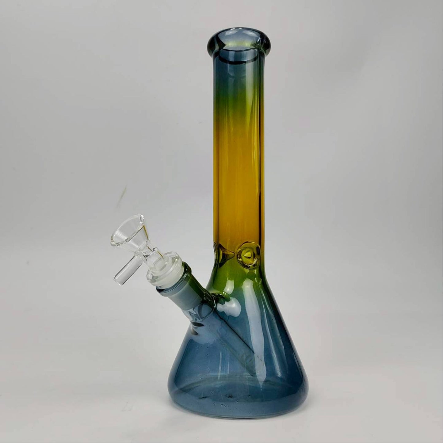 GLASS BONG | THE HULK 2-TONE BEAKER 10.5 INCH 5MM THICKNESS