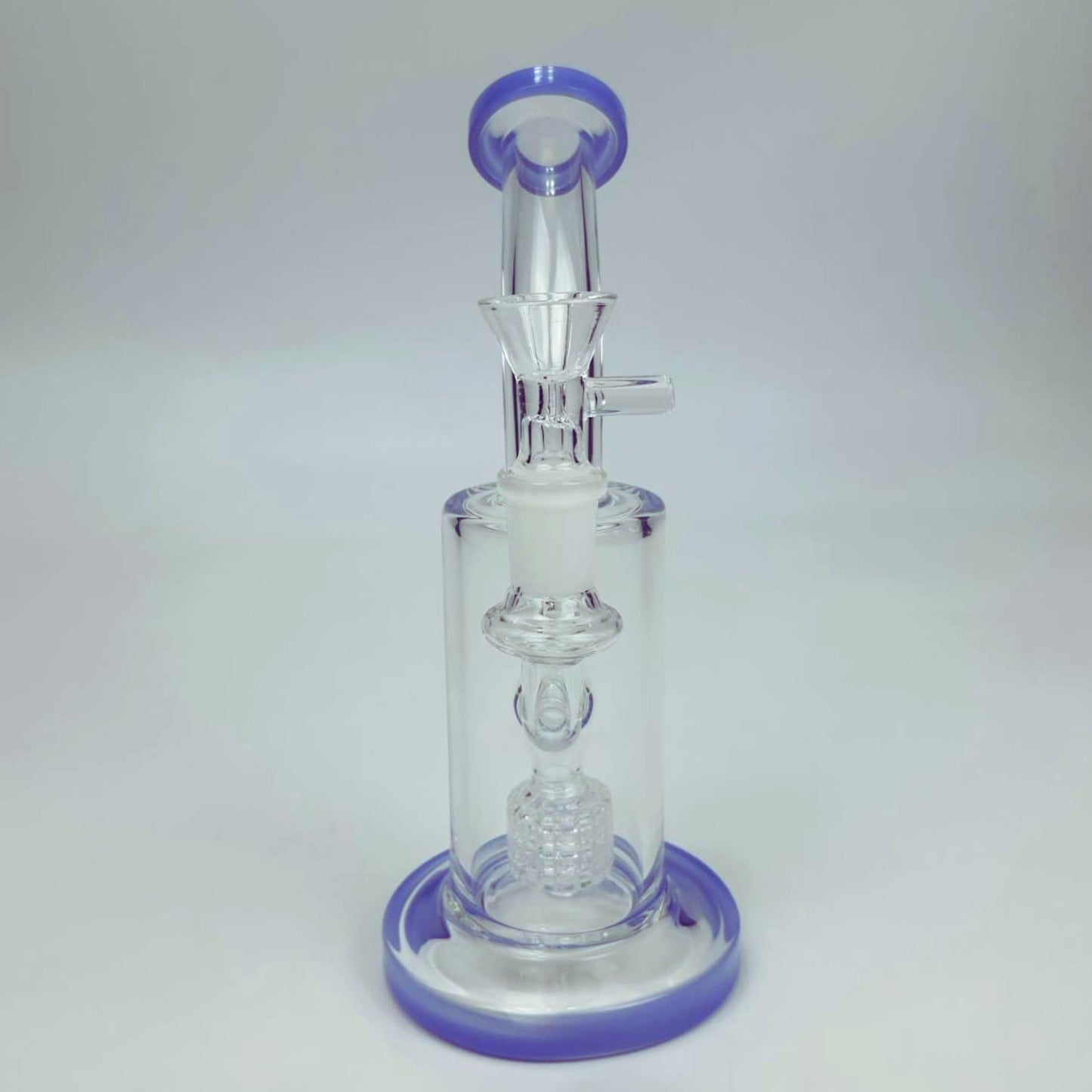 GLASS BONG | RECYLER STRAIGHT RIG 14MM JOINT WITH BIRD CAGE MATRIX PERCOLATOR 8.5 INCH THICKEN BASE