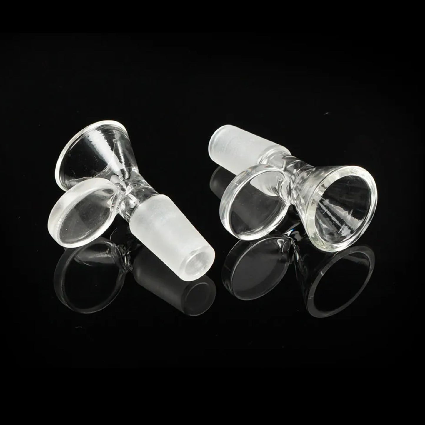 GLASS BOWL | NO LOGO CLEAR HANDLE BOWL 14MM & 18MM