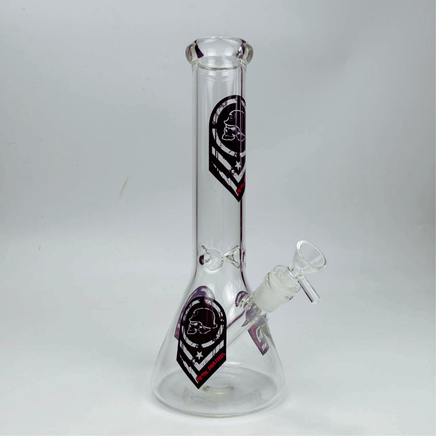 GLASS BONG | METAL MULISHA BEAKER GLASS BONG 11 INCH 5MM THICKNESS