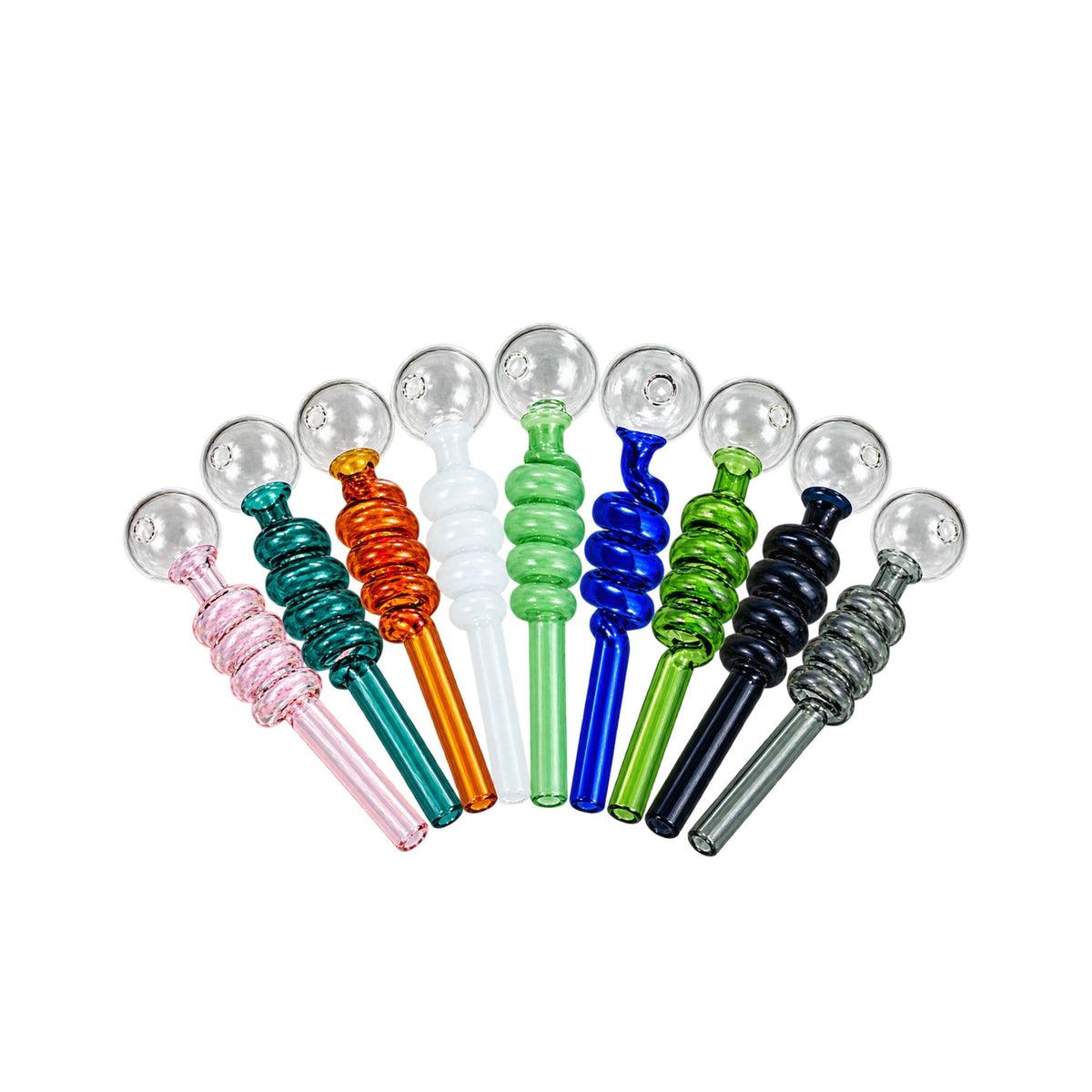 PIPE | TWISTED GLASS PIPE FOR WAX / OIL 5.5 INCH