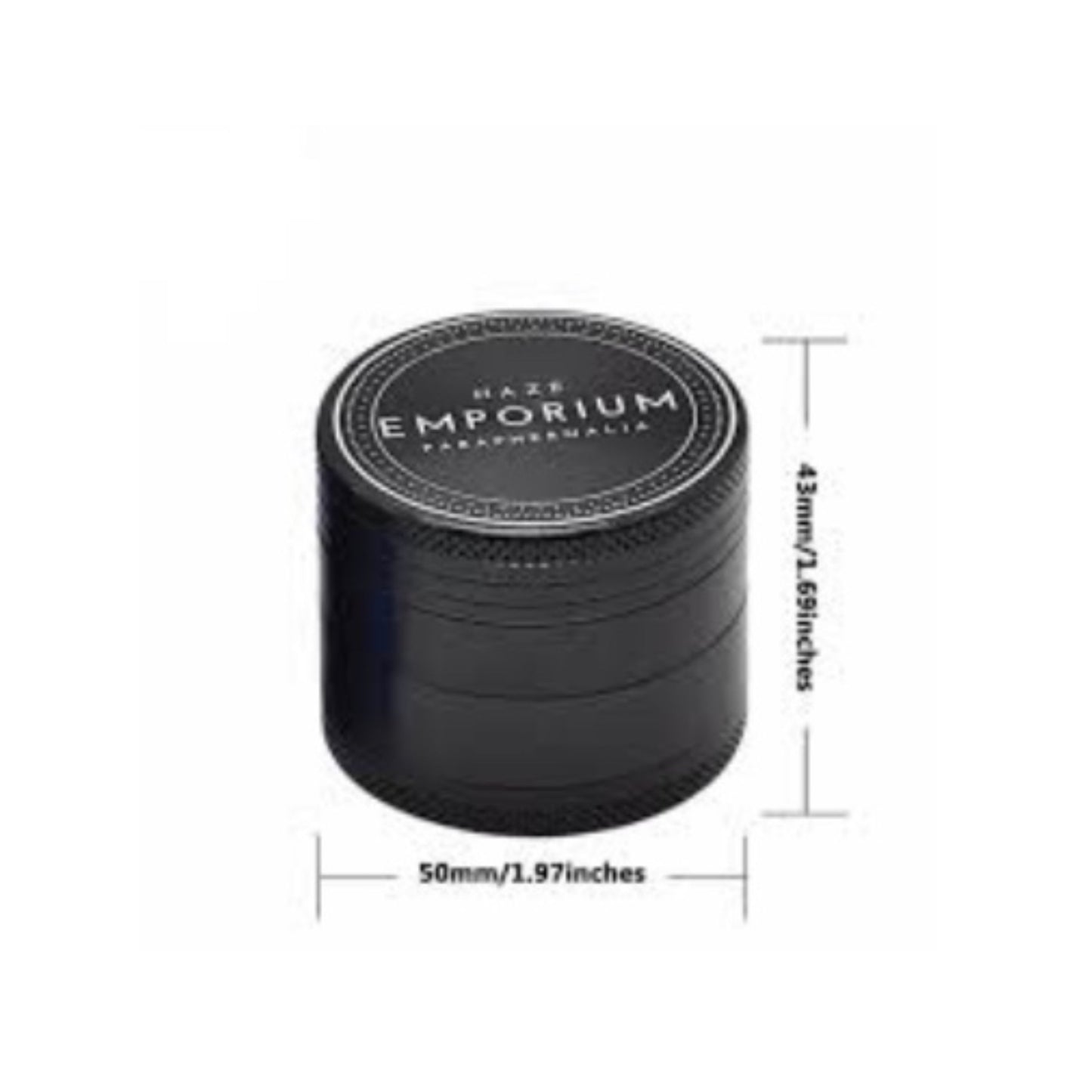 GRINDER | HAZE EMPORIUM METAL GRINDER DEEP BLACK 4 LAYERS