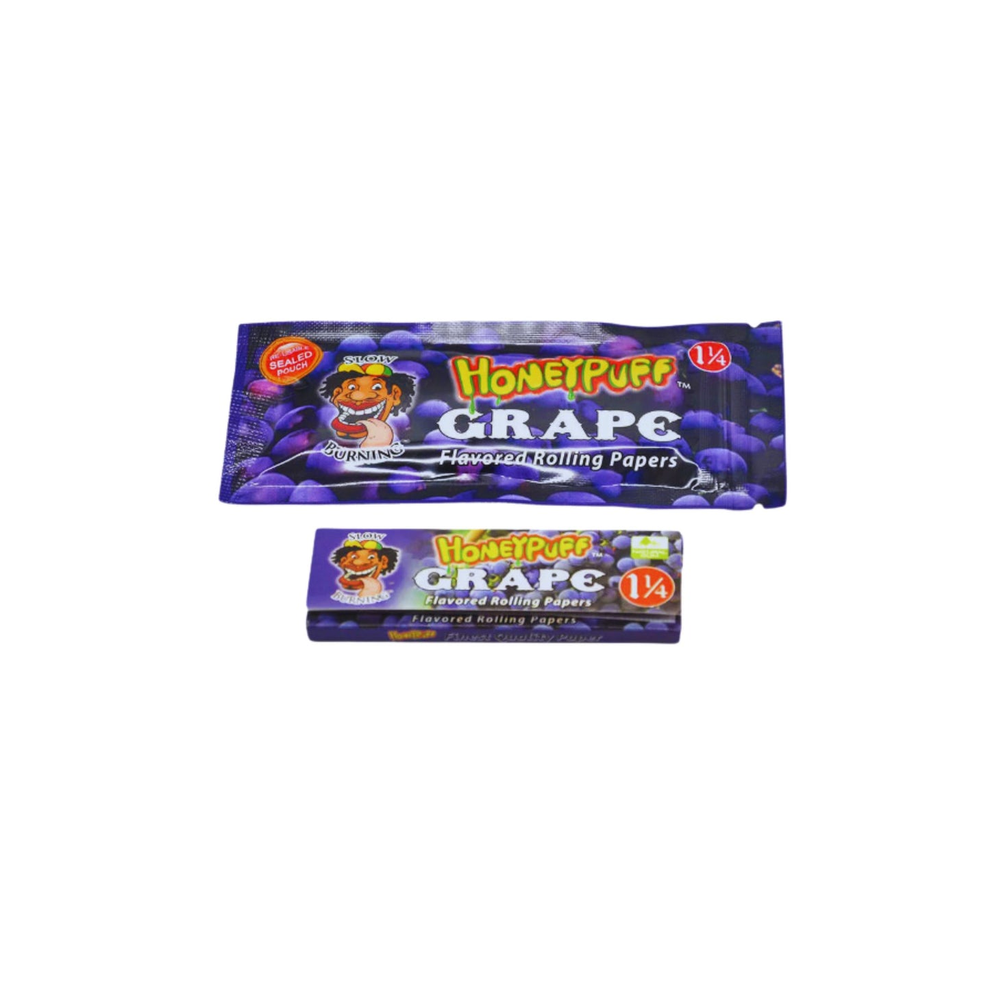 ROLLING PAPER | HONEYPUFF 1 1/4 INCH GRAPE FLAVORED ROLLING PAPER