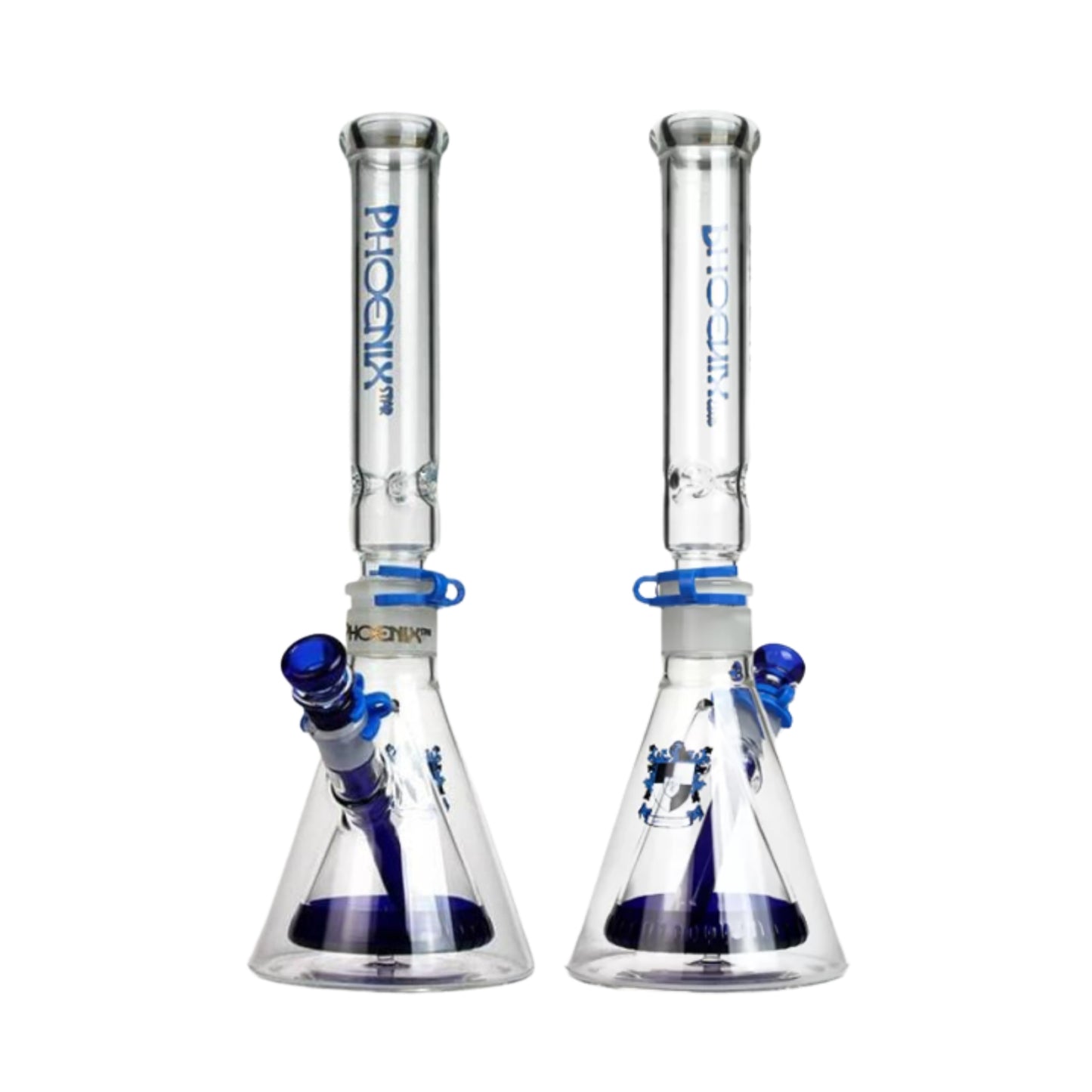 Glass Bong | Phoenix Double Walled Beaker Lego 18 Inch No Glycerin