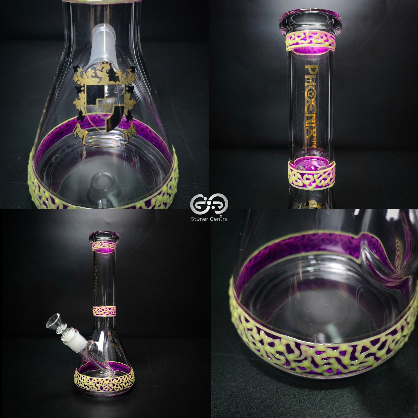 Glass Bong | PHOENIX GLOW IN THE DARK BEAKER 10 INCH