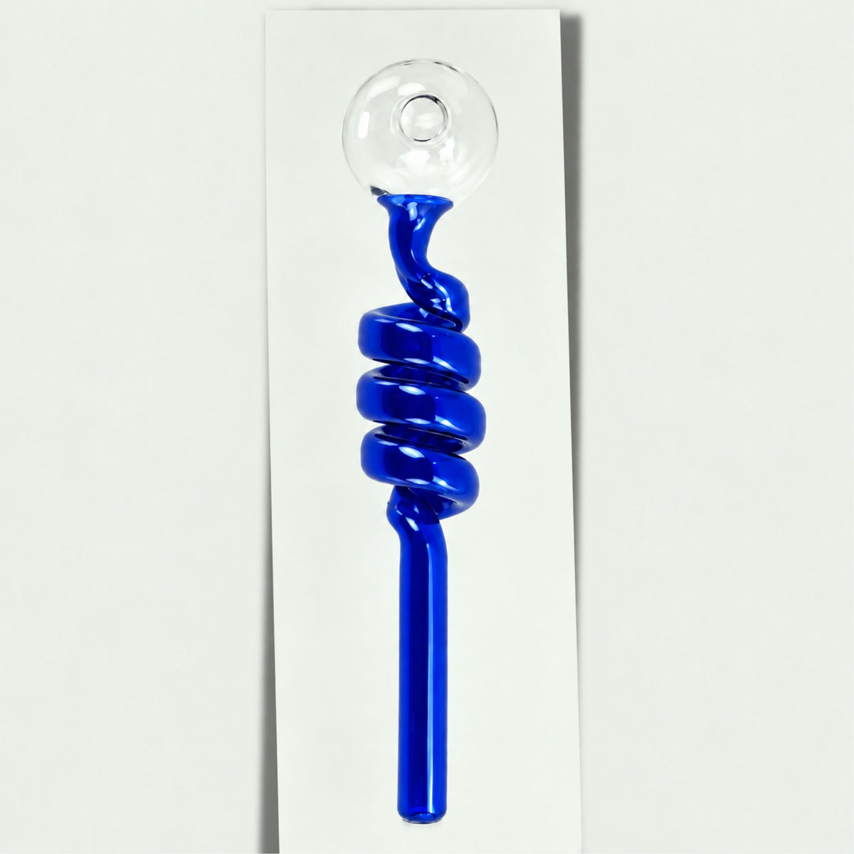 PIPE | TWISTED GLASS PIPE FOR WAX / OIL 5.5 INCH