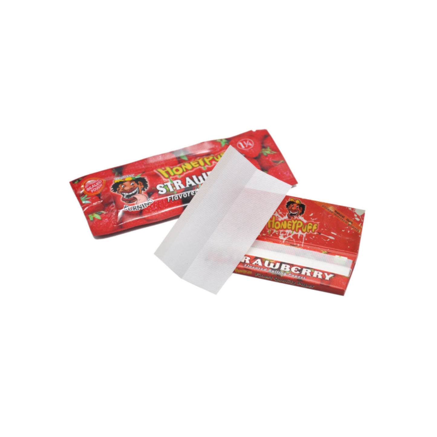 ROLLING PAPER | HONEYPUFF 1 1/4 INCH STRAWBERRY FLAVORED ROLLING PAPER