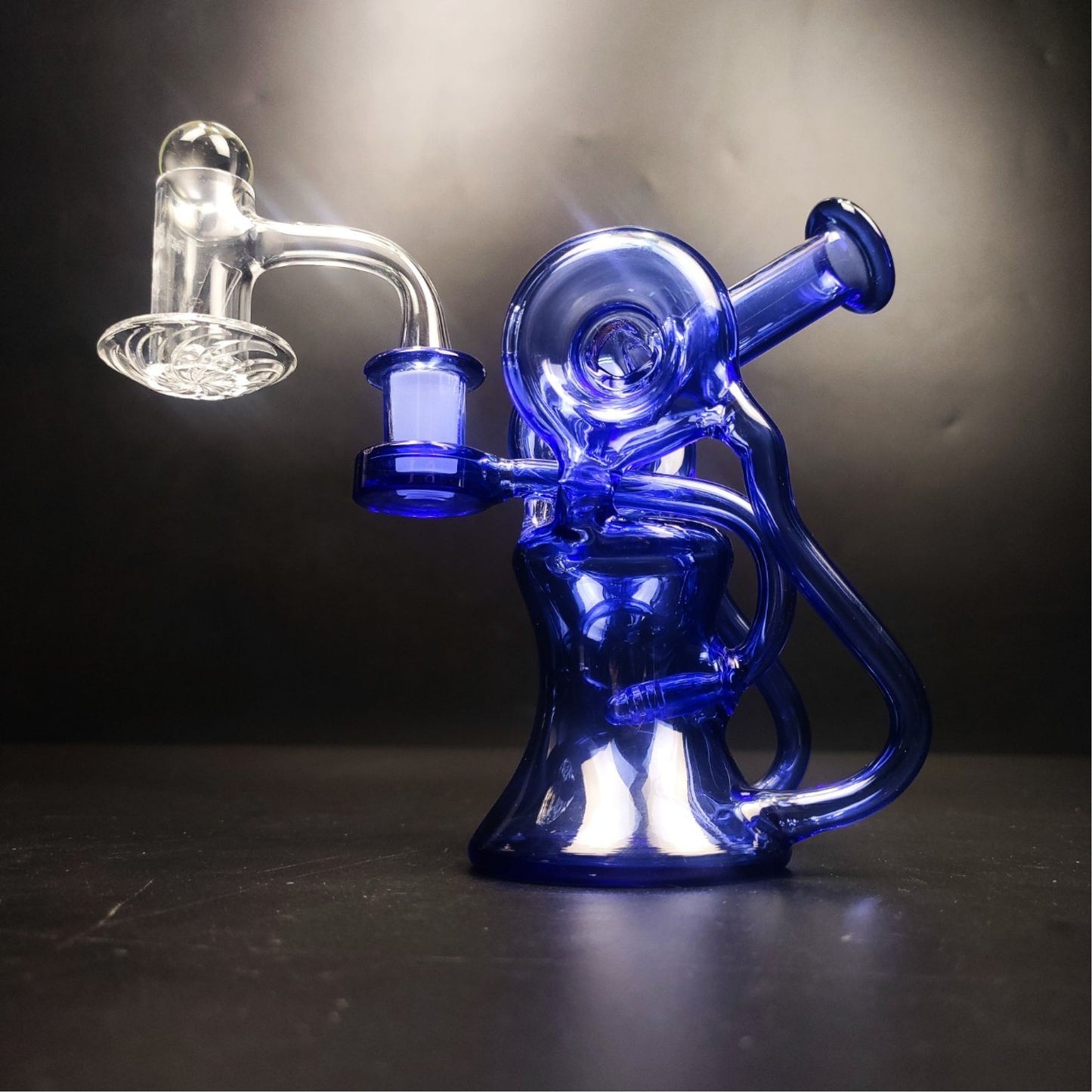 Glass Bong | 7 Pcs Recycler Portable Oil Rig Set Full