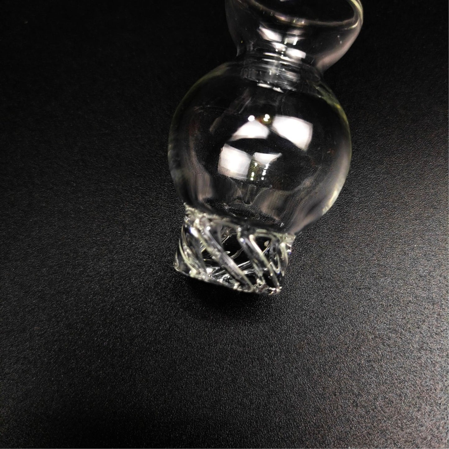 CARB CAP | SPIRAL RING V.1 QUARTZ CARB CAP 18.30 MM INNER DIAMETER 30 MM WIDEST DIAMETER