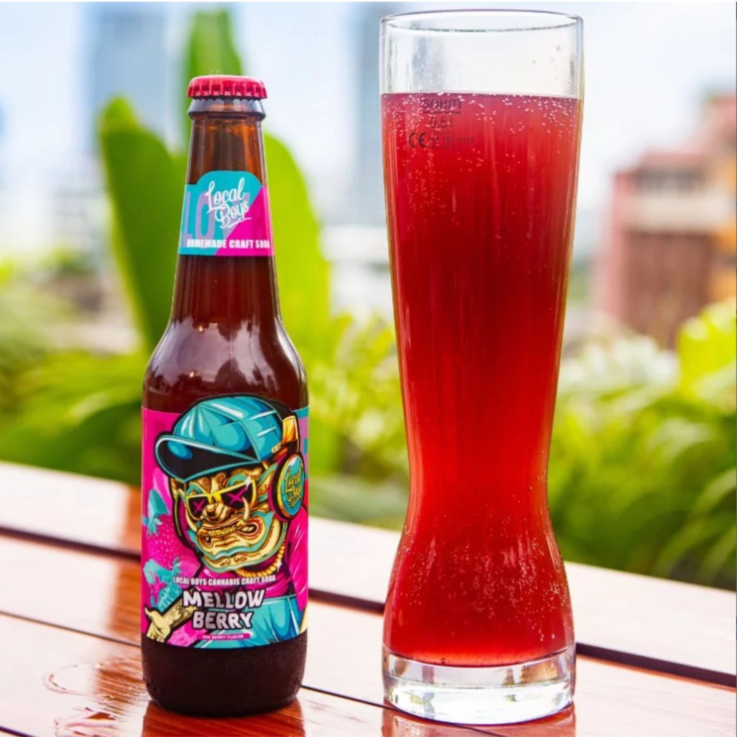 THC Craft Soda - Mellow Berry