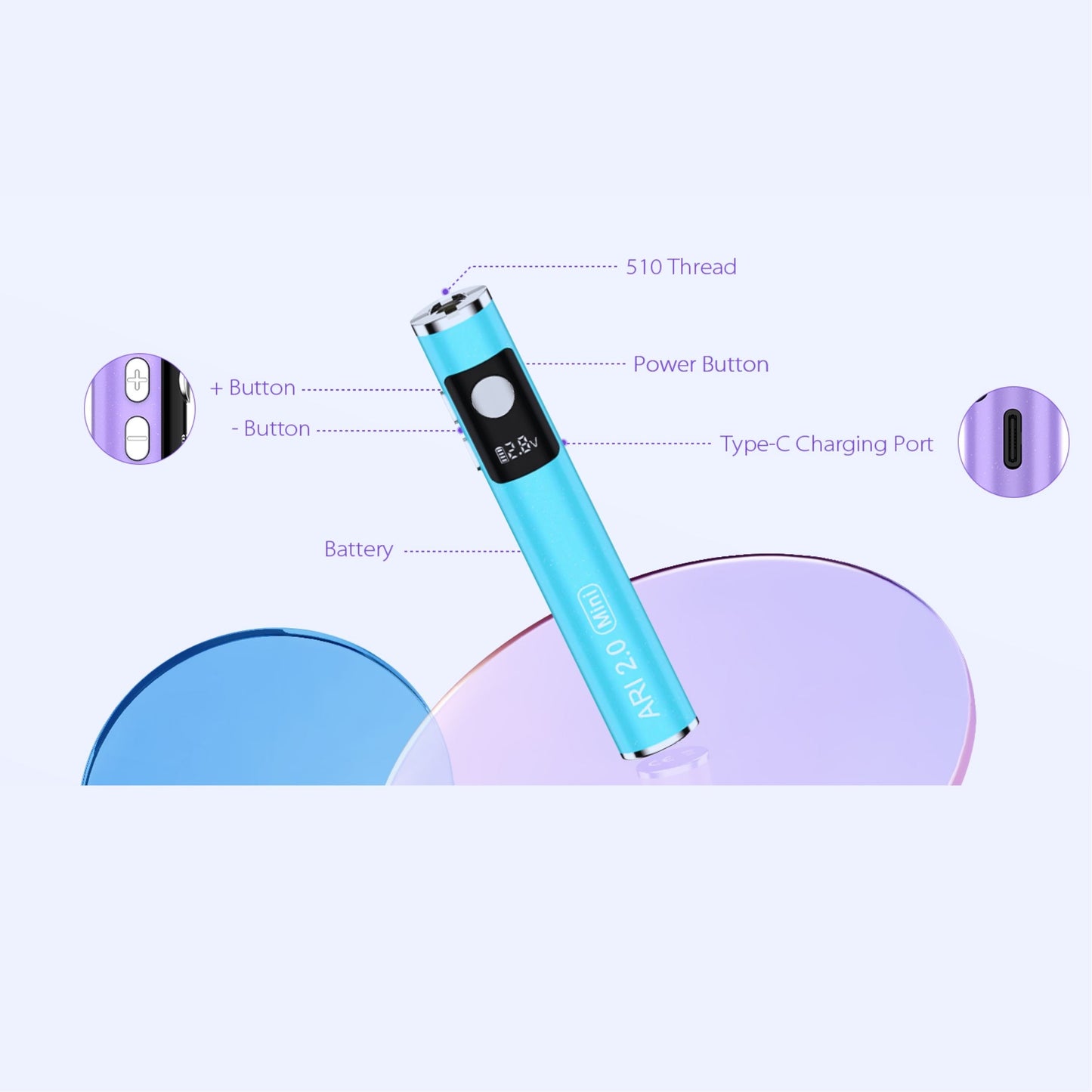 YOCAN | ARI 2.0 MINI / 510 CARTRIDGE