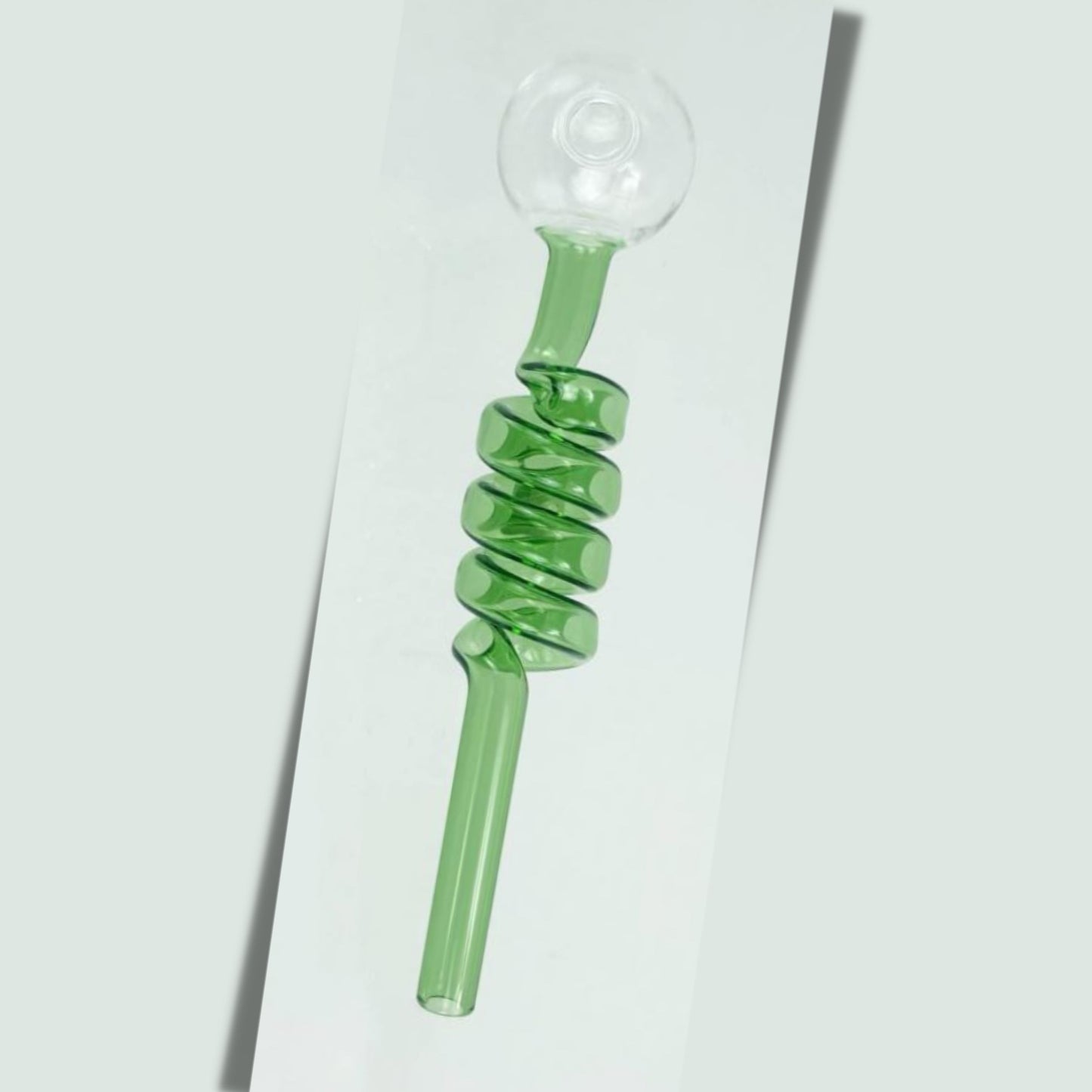 PIPE | TWISTED GLASS PIPE FOR WAX / OIL 5.5 INCH