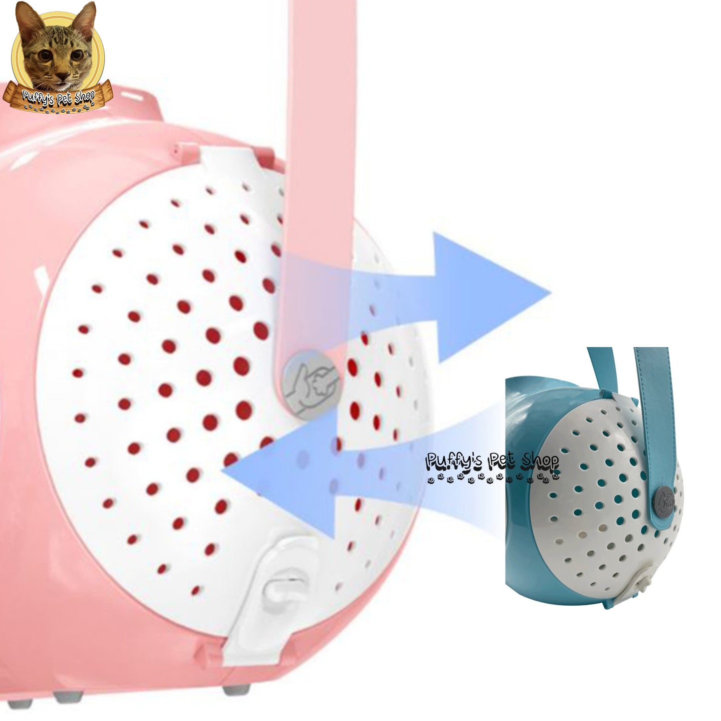 Puffy's Pet Shop | Submarine Cat Bag Honeycare Xiaomi กระเป๋าแมวทรงเรือดำน้ำ  ขนาด 48.5 x 23 x 31.5 ซม.