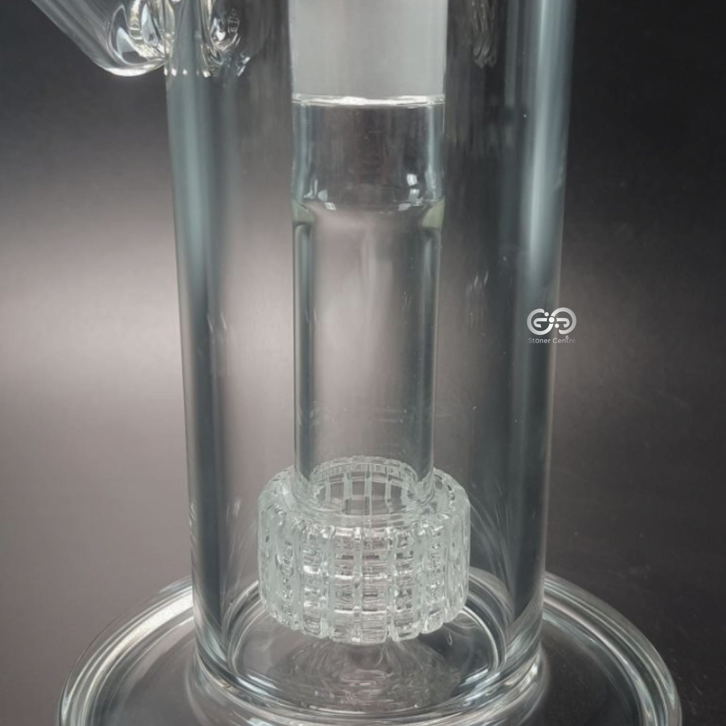 Glass Bong | NO LOGO STRIAGHT BIRDCAGE PERC WITH 18 MM JOINT MATRIX SIDECAR 8 INCH