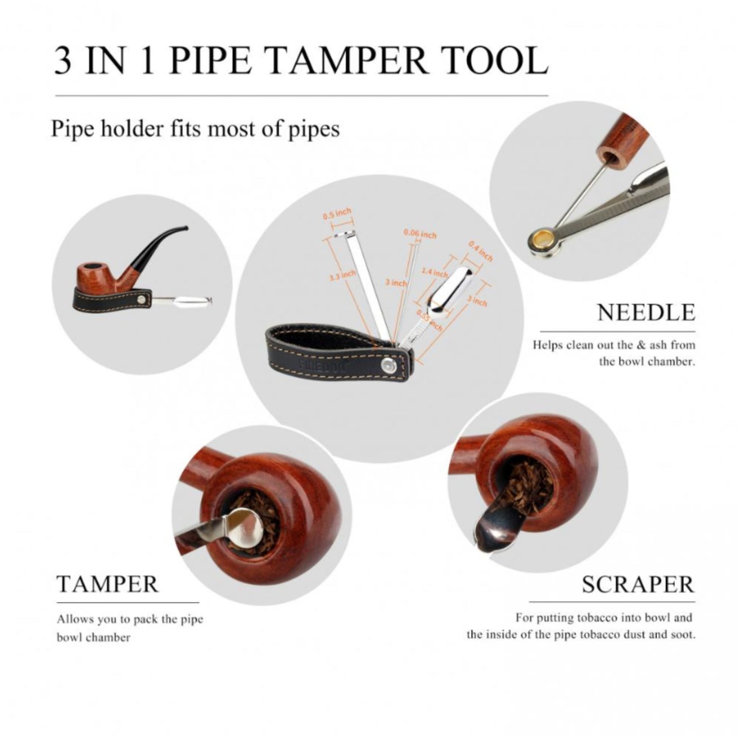 PIPE | FIREDOG - TZ07 2 IN 1 WOODEN PIPE