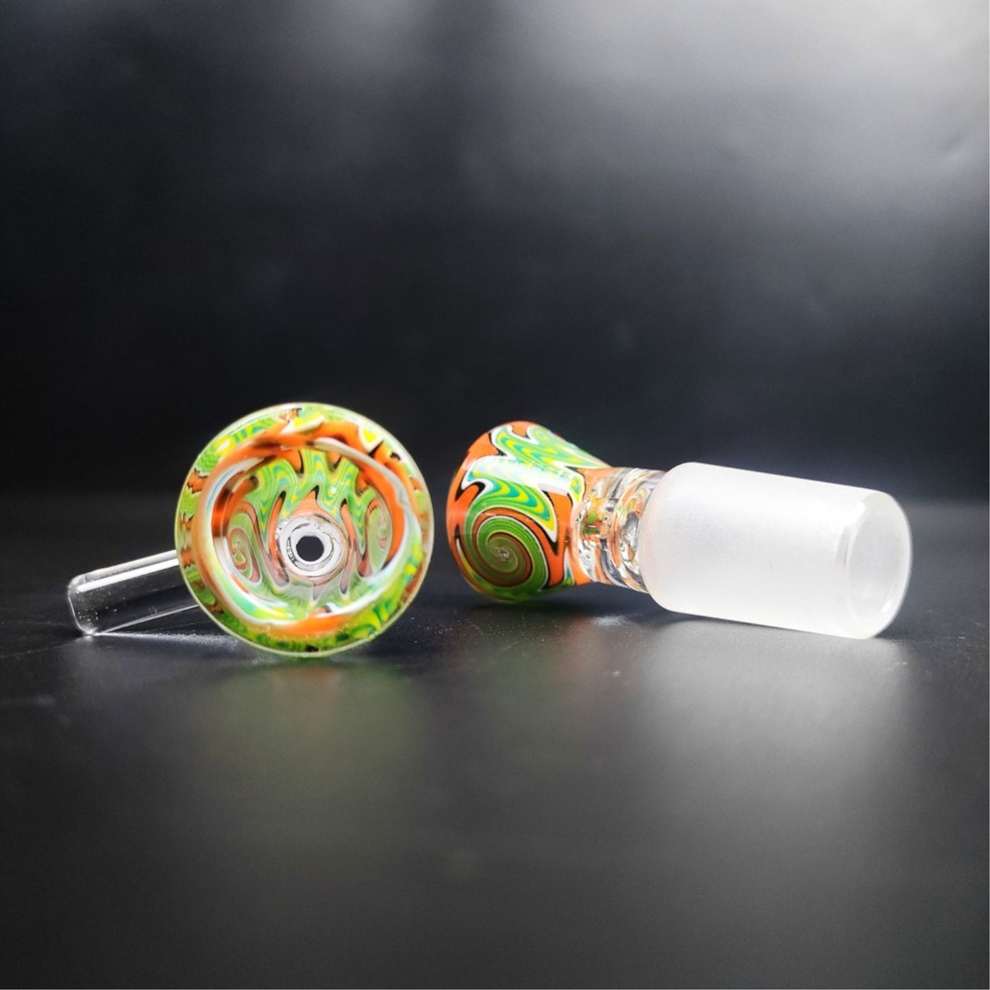 GLASS BOWL | DAZED BOWL WITH HANDLE BAR 14 & 18MM