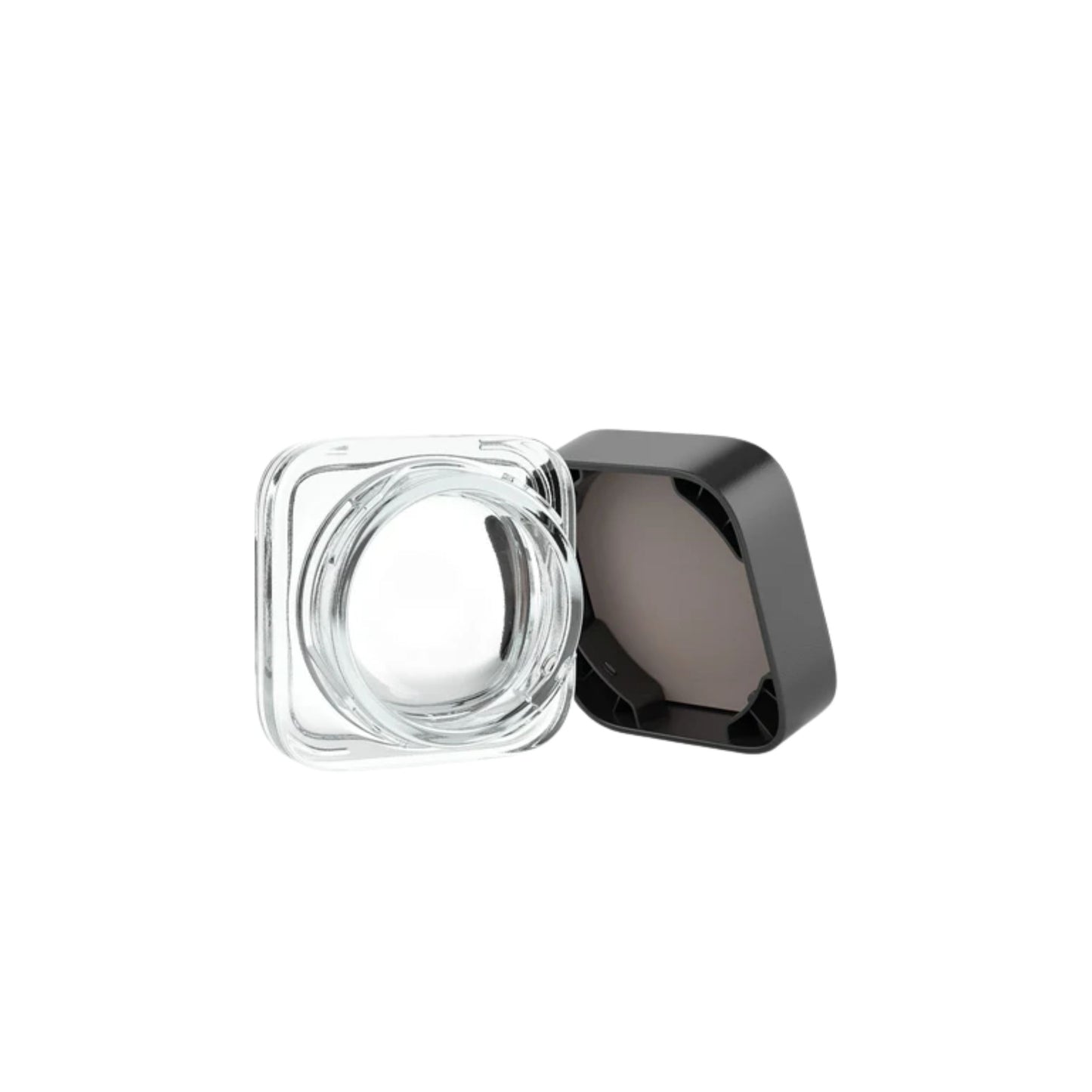 GLASS JAR | SQUARE GLASS JAR PLASTIC LID | SIZE 21MM x 36MM