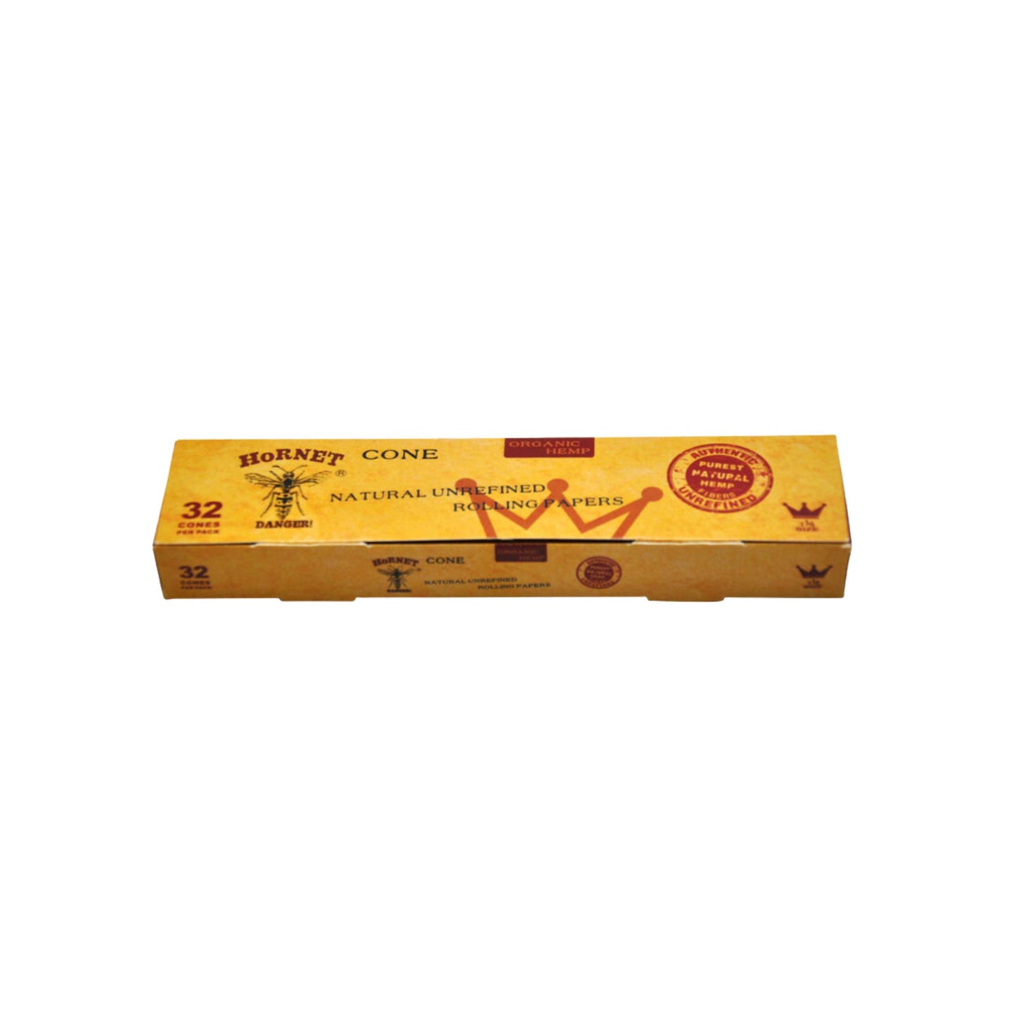 ROLLING PAPER | HORNET 1 1/4 INCH ORGANIC HEMP PRE - ROLLED CONES