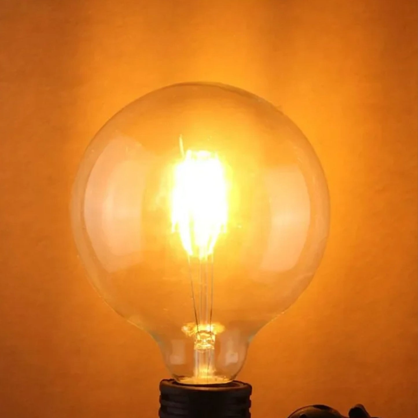 หลอดไฟวินเทจ G125 ฐาน E27 LED Filament  (4W, แสง Warm White)