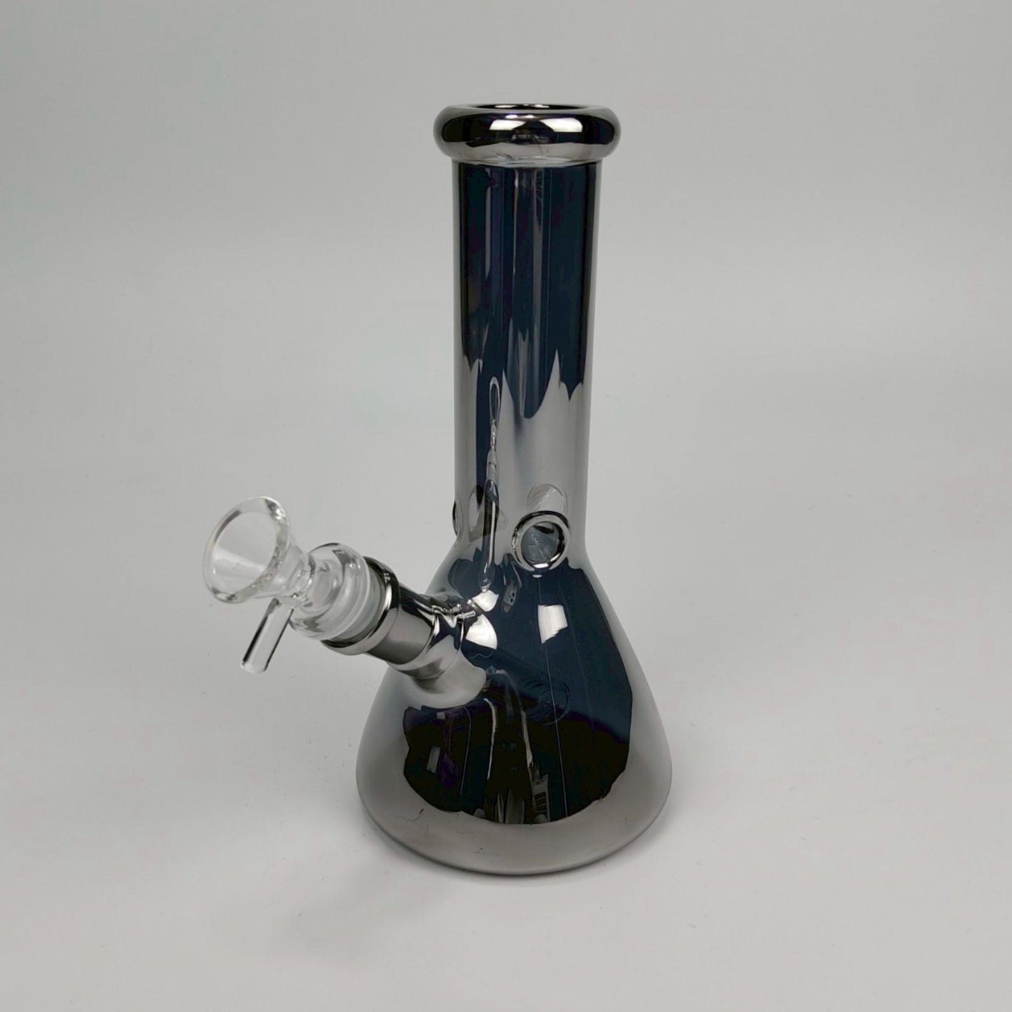 Glass Bong | HOLOGRAPHIC RAINBOW CLASSIC BEAKER 8 INCH