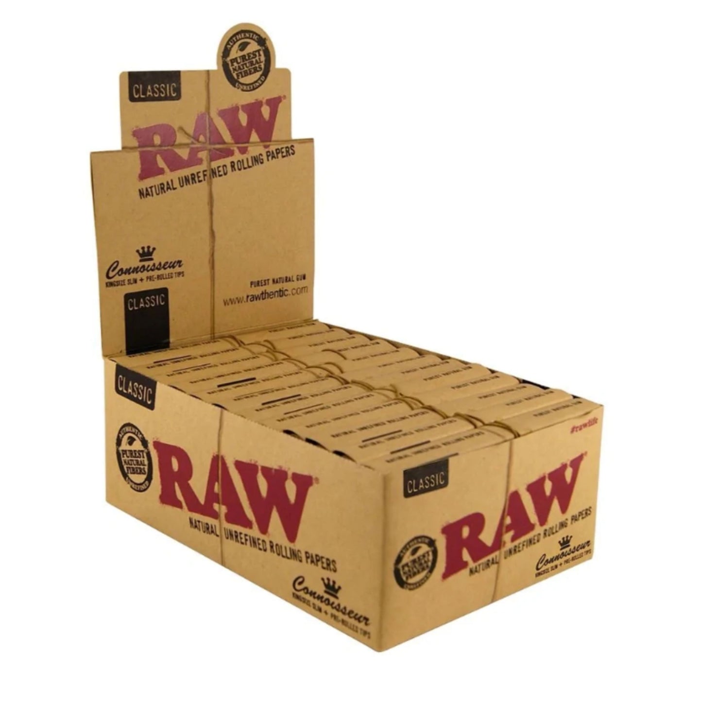 ROLLING PAPER | RAW CLASSIC KINGSIZE CONNOISSEUR PRE-ROLLED FILTERS