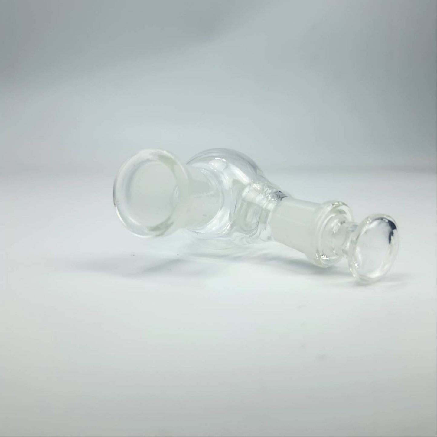 GLASS TUBE | GLASS BOWL 2FEMALE WITH LID 18MM IN / 14MM OUT & 14&18MM IN / 14MM OUT