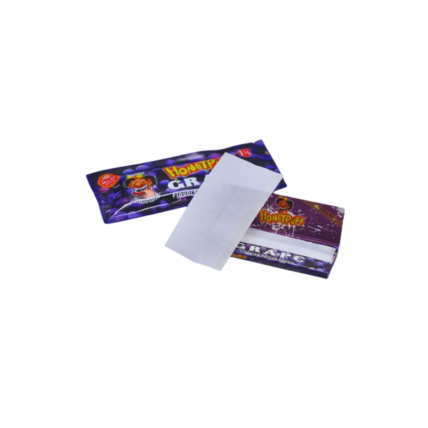 ROLLING PAPER | HONEYPUFF 1 1/4 INCH GRAPE FLAVORED ROLLING PAPER