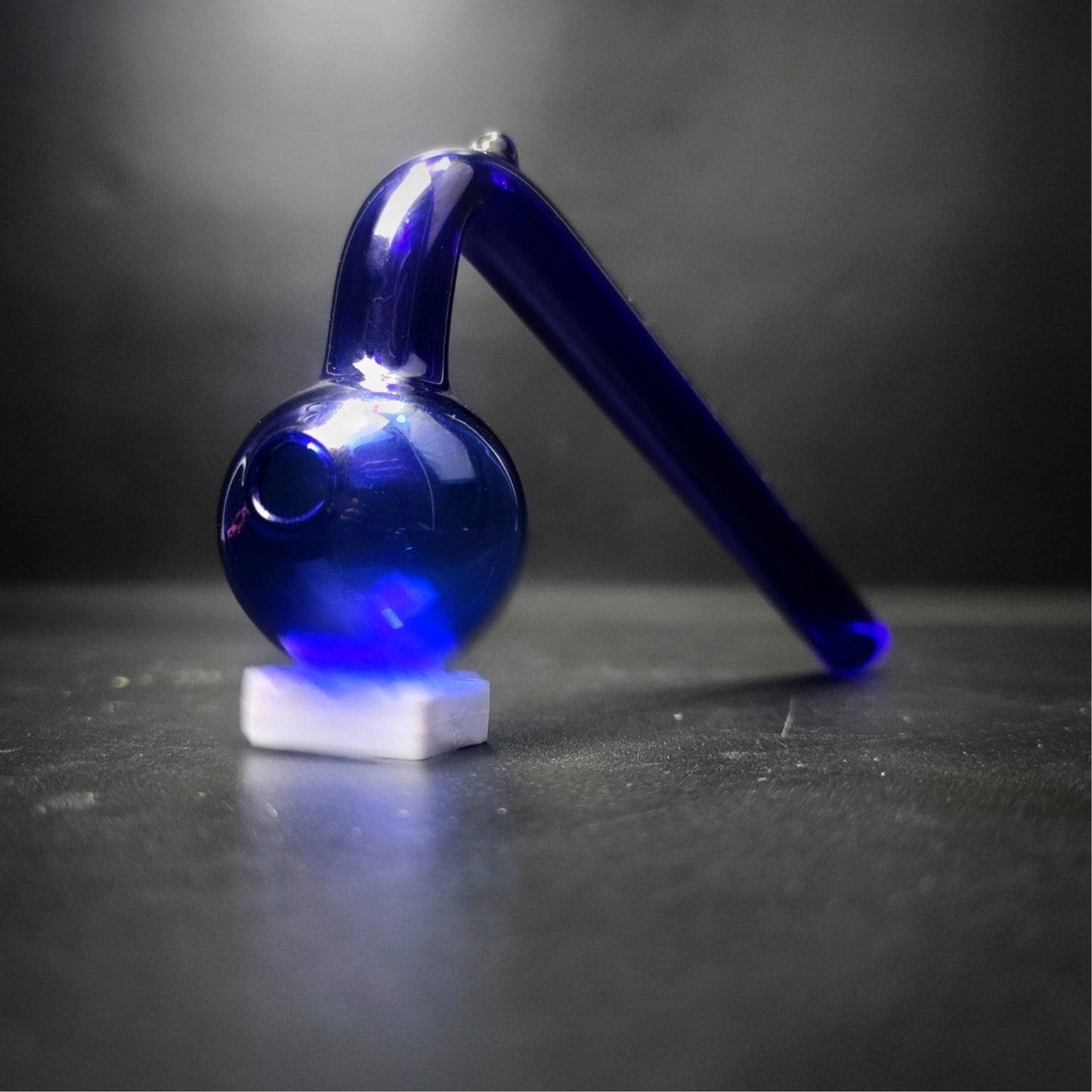 PIPE | CURVED OIL BURNER HANDPIPE GLASS PIPE FOR WAX 5 INCH