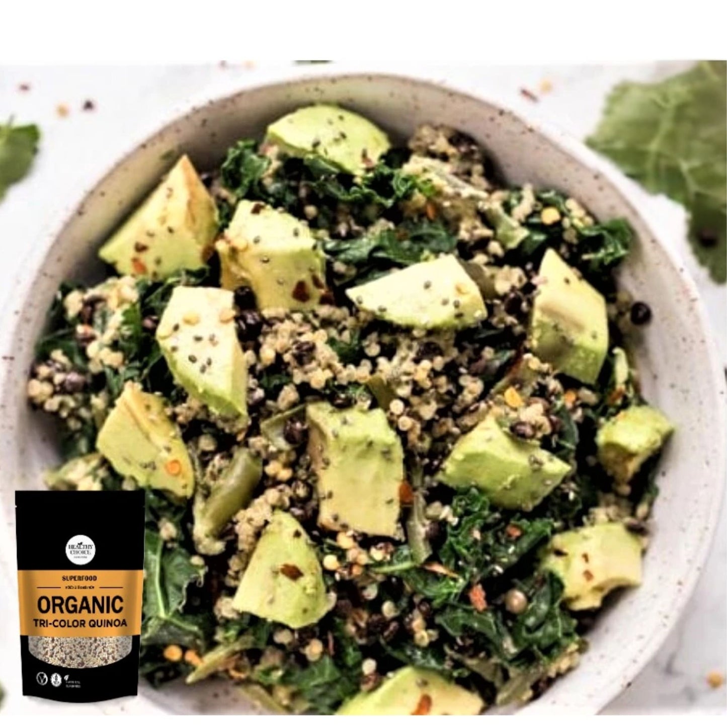 HEALTHY CHOICE | SUPERFOOD - TRI-COLOR QUINOA - ควินัว 3 สี ออร์แกนิค ขนาด 300 กรัม