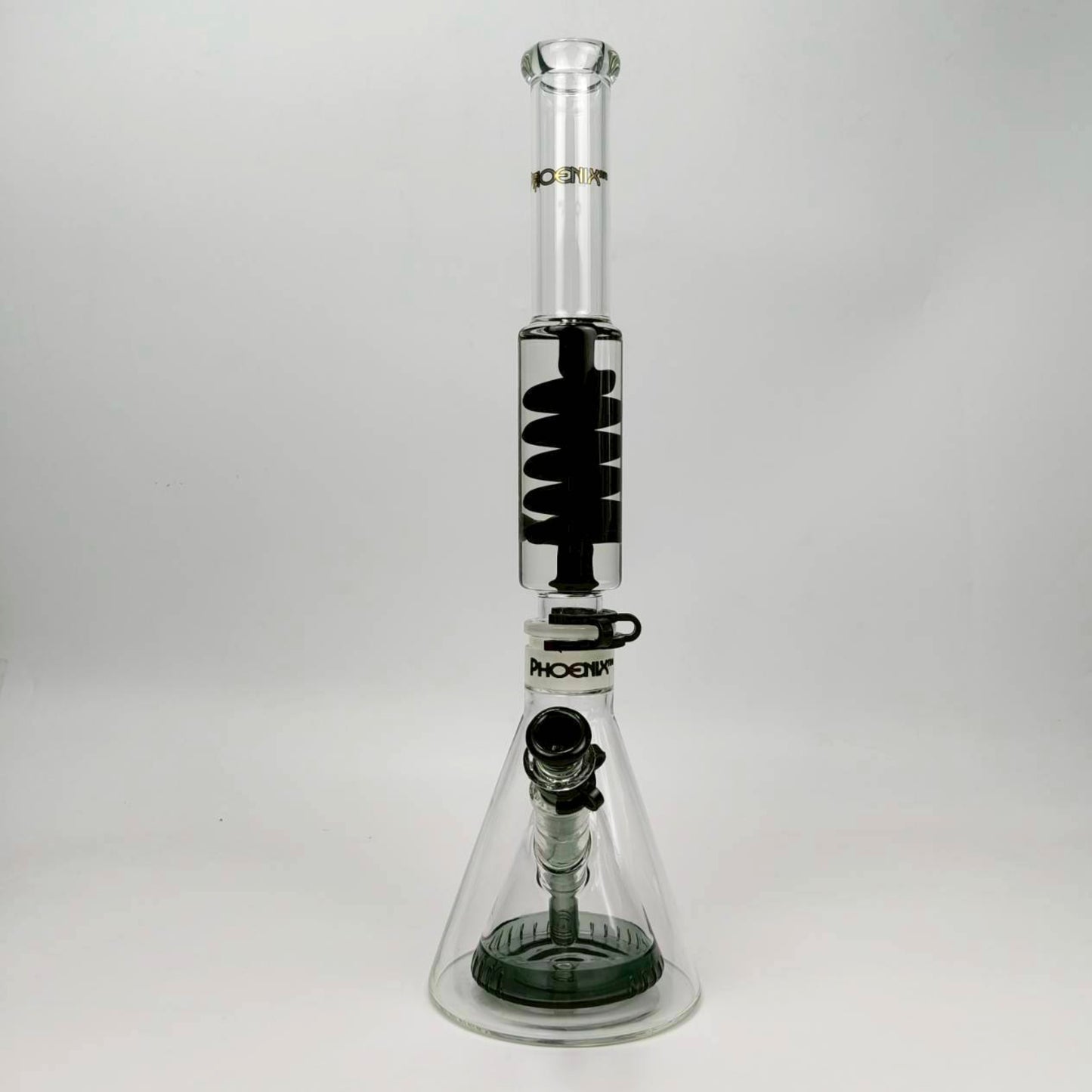 Glass Bong | Phoenix Double Walled Beaker Lego 18 Inch with Freezable Coil
