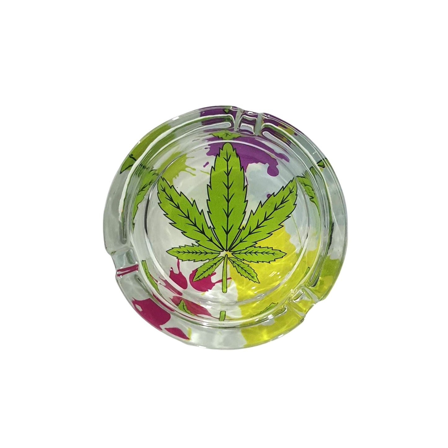 TRAY | TRAY - MJ GLASS ASHTRAY | 8.5x3 CM.