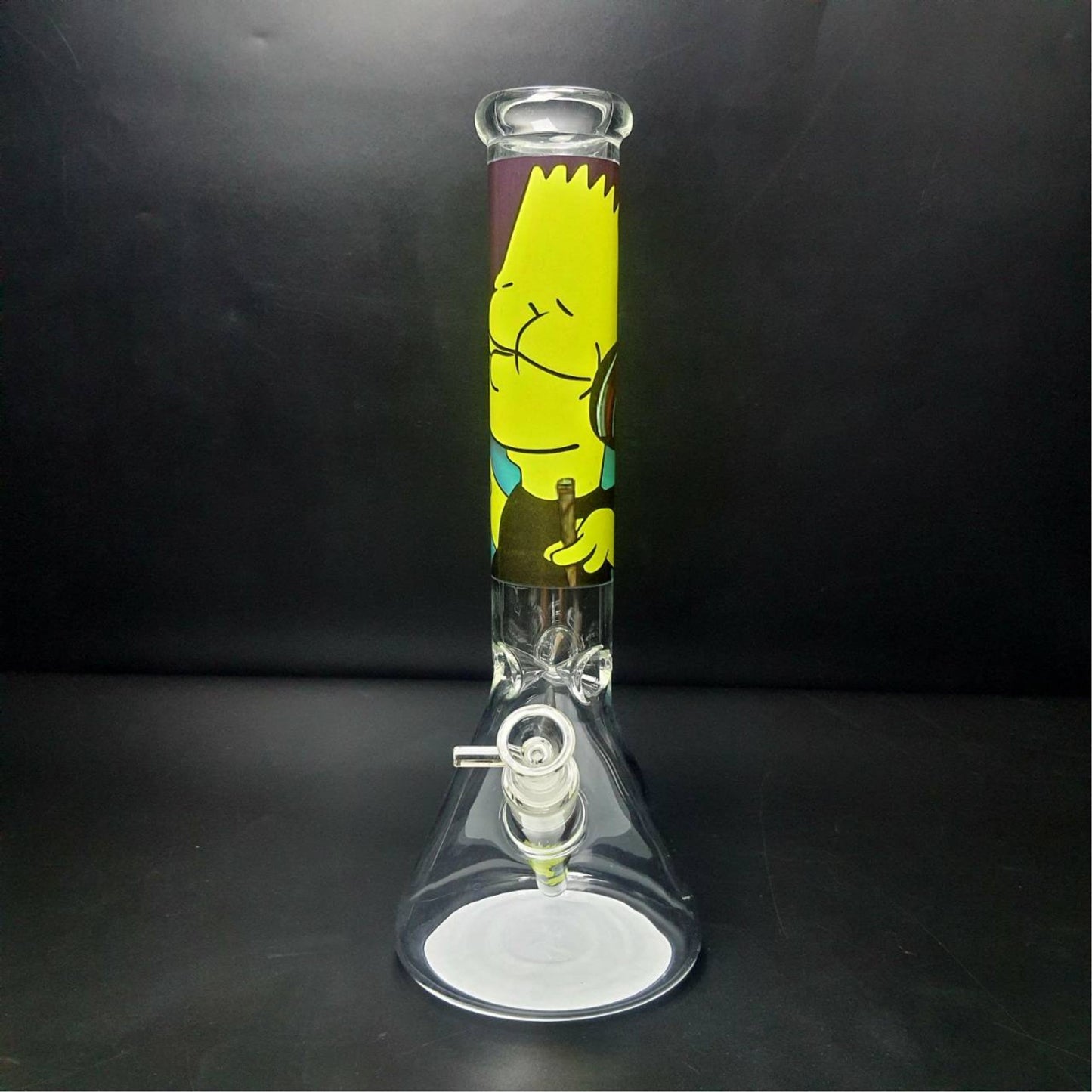 Glass Bong | HAPPY BEAKER HIG BART SIMPSONS 14 INCH