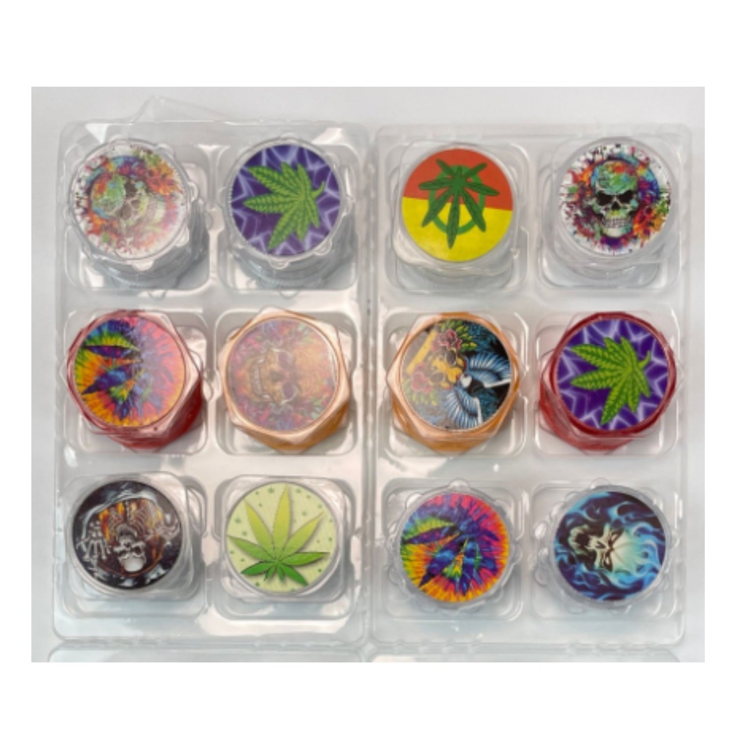 GRINDER | ACRYLIC RANDOM GRINDER 4 LAYERS 60 MM | BOX (12 PCS/BOX)