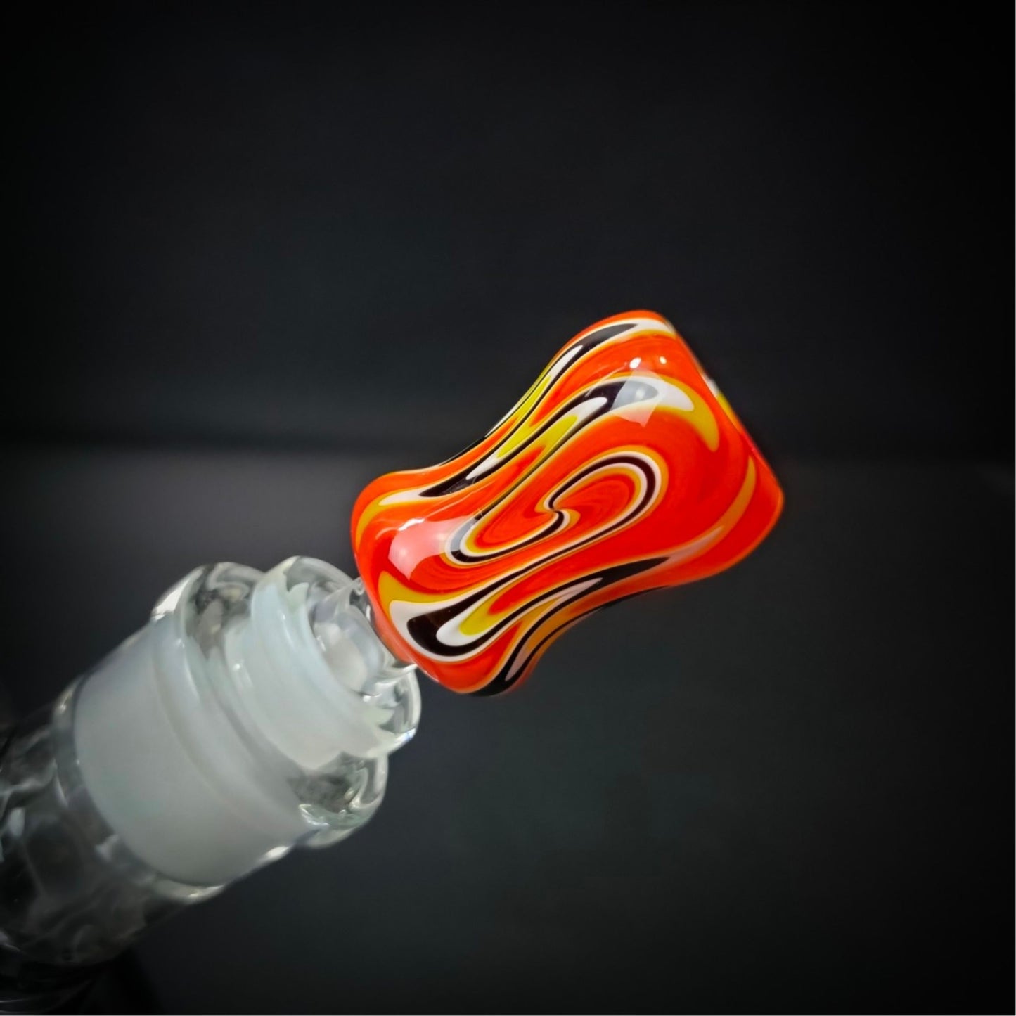 GLASS BOWL | PSYCHEDELIC BARBERSHOP LIGHT BOWL 14 MM