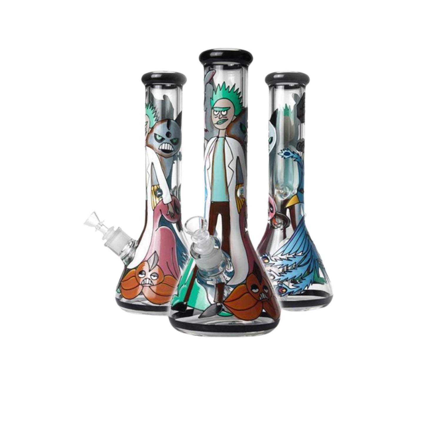 Glass Bong | 3D RICK AND MORTY 12.5 INCH #10 INCH