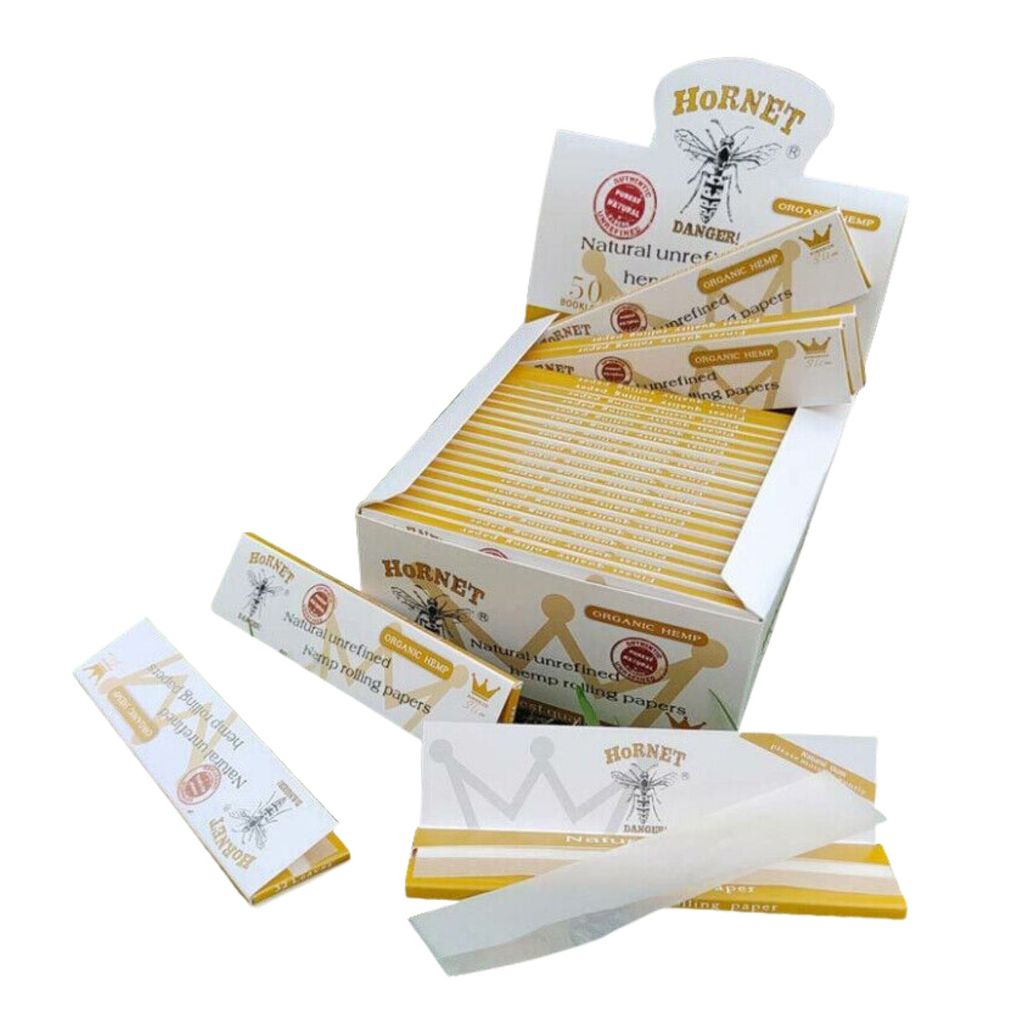 ROLLING PAPER | HORNET KINGSIZE WHITE ORGANIC HEMP ROLLING PAPER
