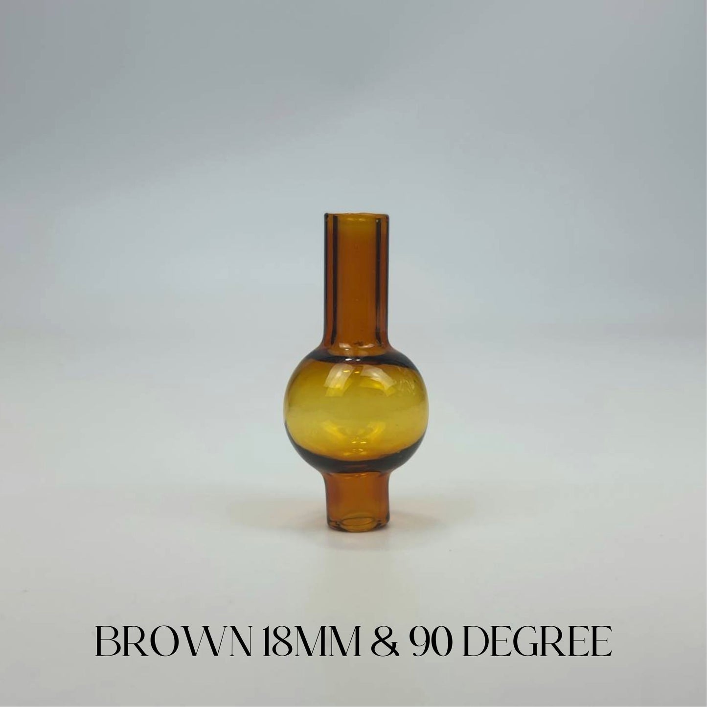 QUARTZ BOWL | DOUBLE LAYER QUARTZ BANGER 18MM & 90 DEGREE WITH GLASS CAP