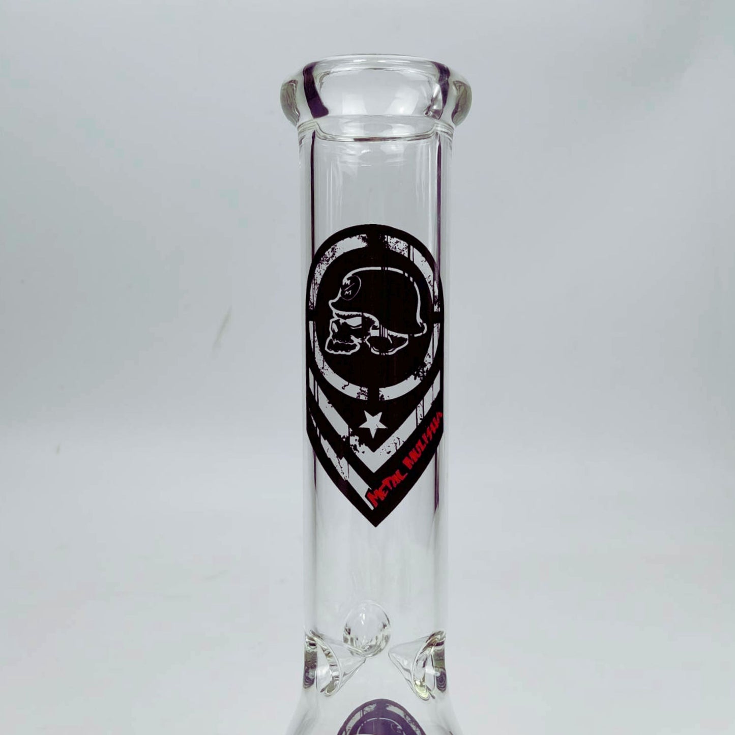 GLASS BONG | METAL MULISHA BEAKER GLASS BONG 11 INCH 5MM THICKNESS