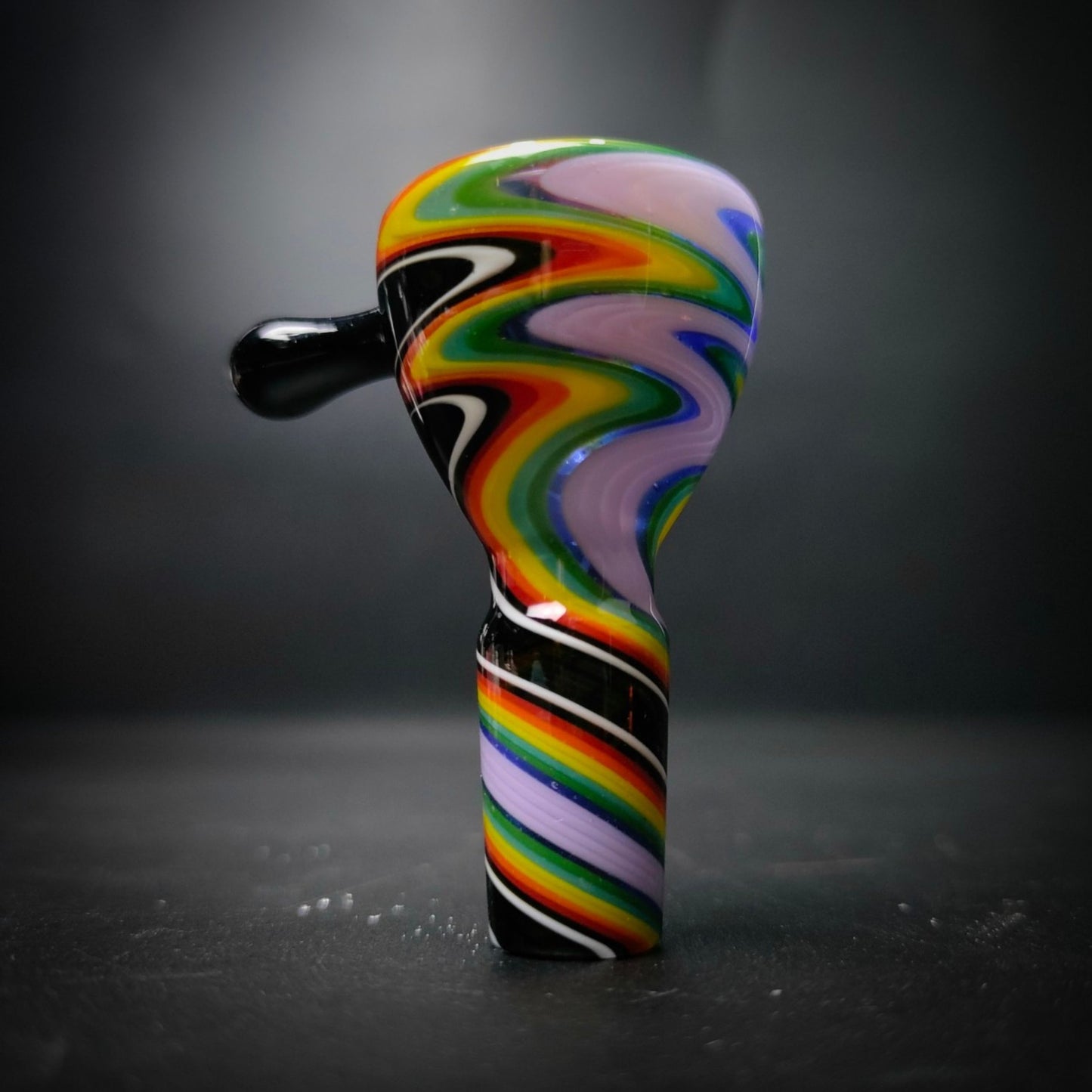 GLASS BOWL | DAZED RETRO BOWL WITH HANDLE 14 MM